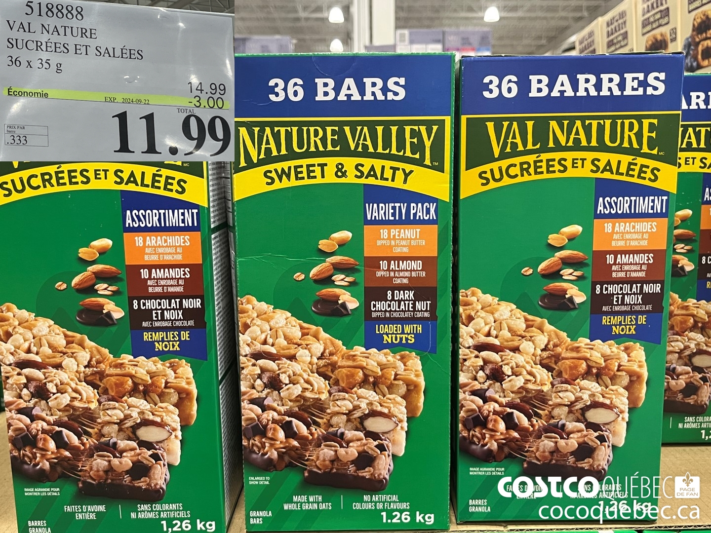 51888 VAL NATURE SUCREES ET SALEERS  ($3.00 INSTANT SAVINGS EXPIRES ON 2024-09-22) $11.99