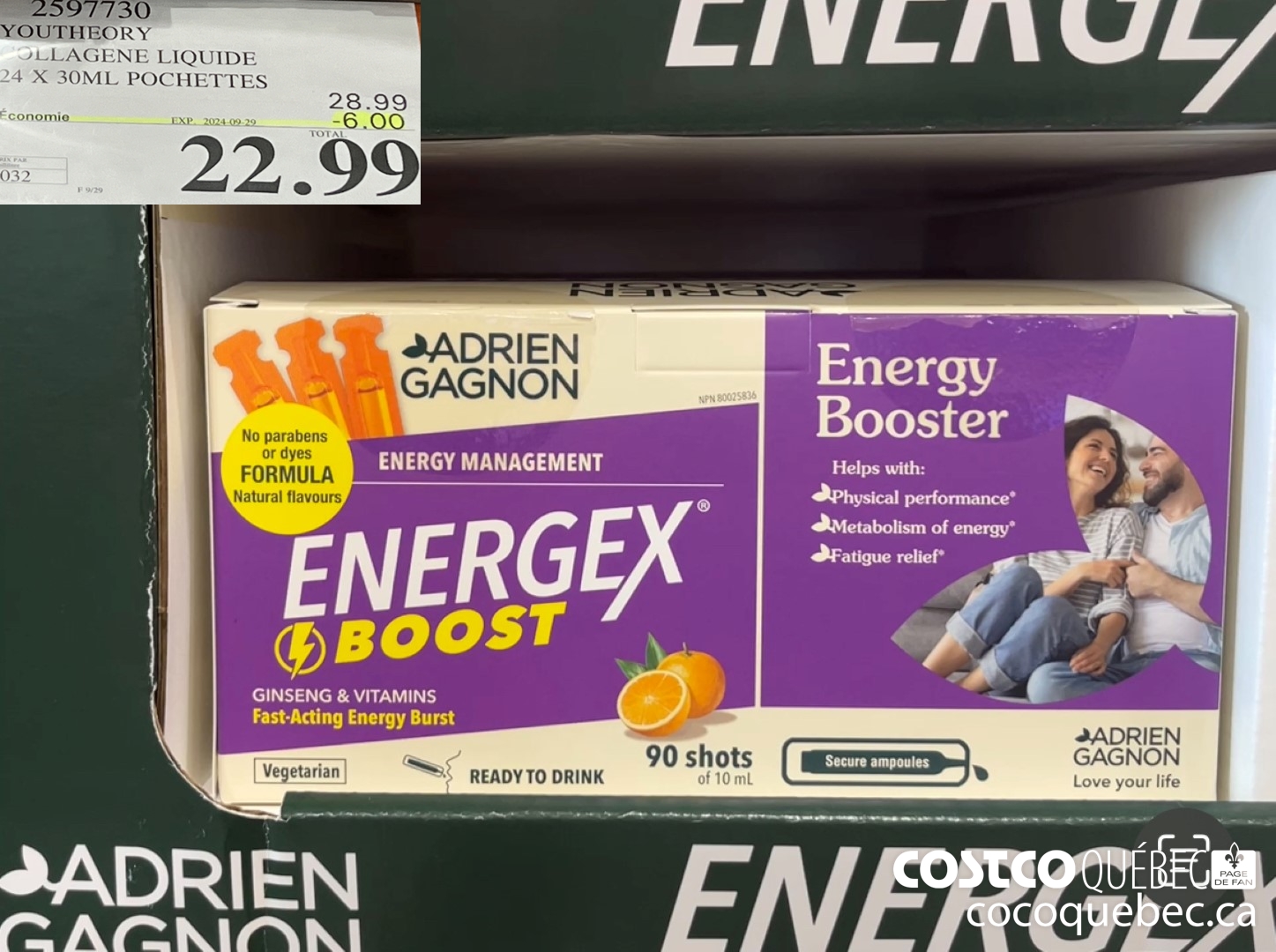 2597730 YOUTHEORY COLLAGENE LIQUIDE ($6.00 INSTANT SAVINGS EXPIRES ON 2024-09-29) $22.99