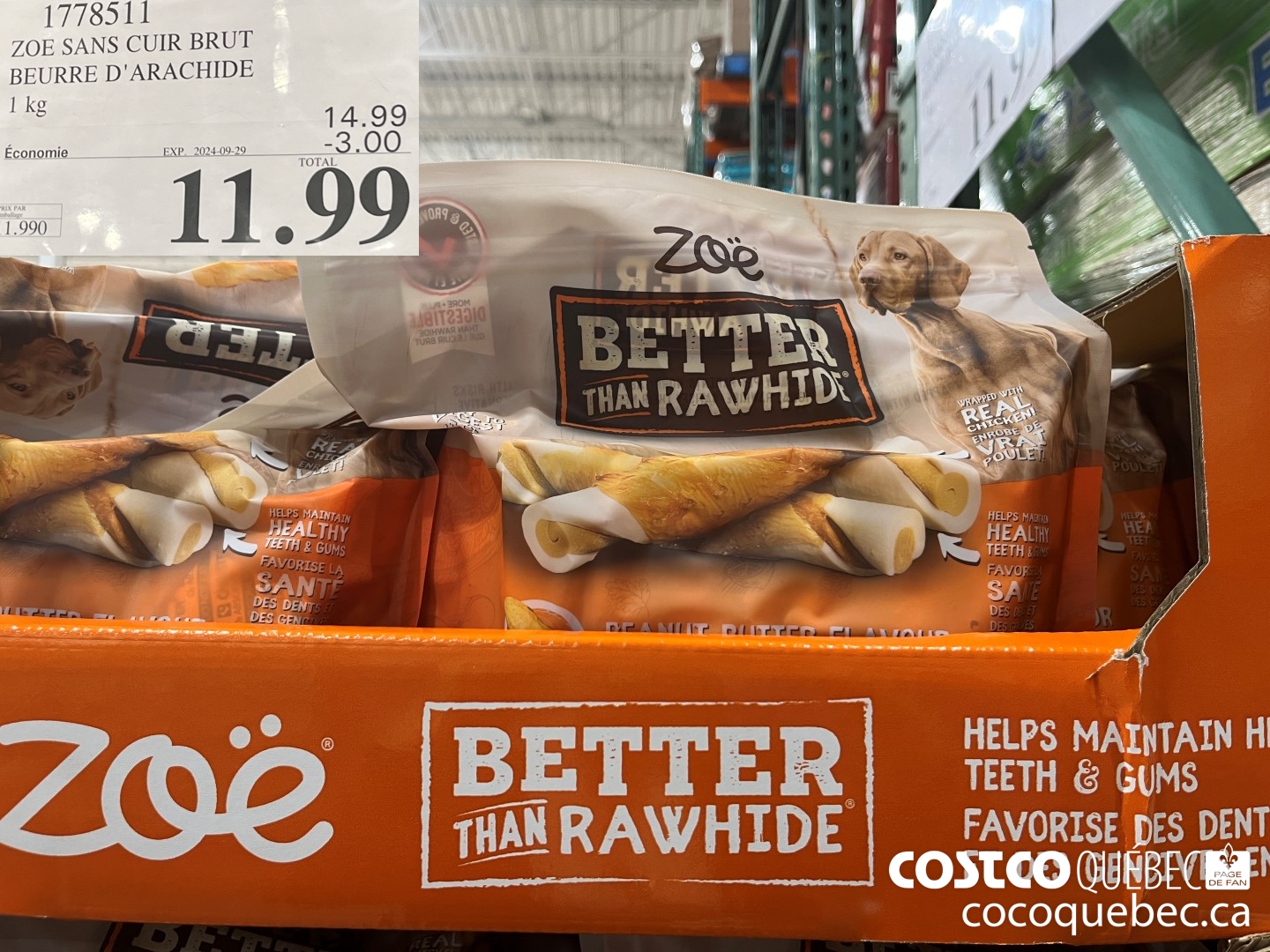 1778511 ZOE SANS CUIR BRUT BEURRE D'ARACHIDE  ($3.00 INSTANT SAVINGS EXPIRES ON 2024-09-29) $11.99