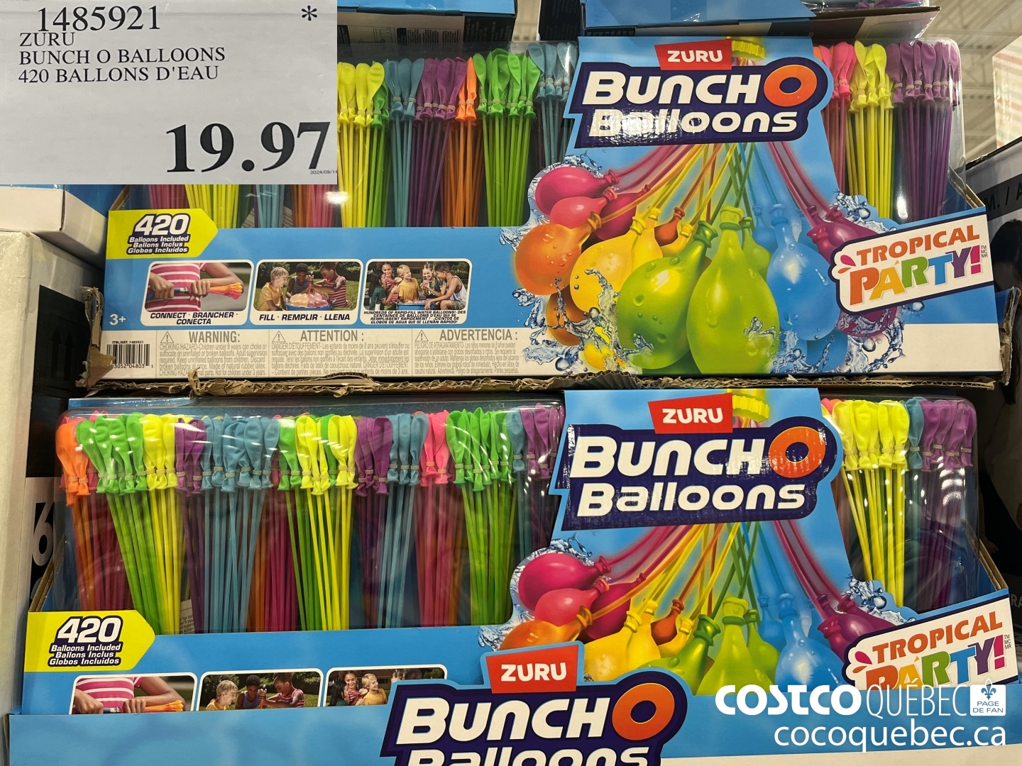 1485921 ZURU BUNCH O BALLOONS 420 BALLONS D'E4™' $19.97