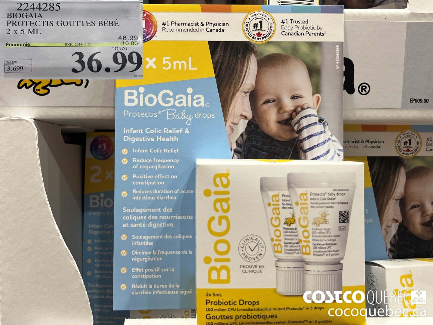 2244285 BIOGAIA PROTECTIS GOUTTES BEBE  ($10.00 INSTANT SAVINGS EXPIRES ON 2024-11-10) $36.99