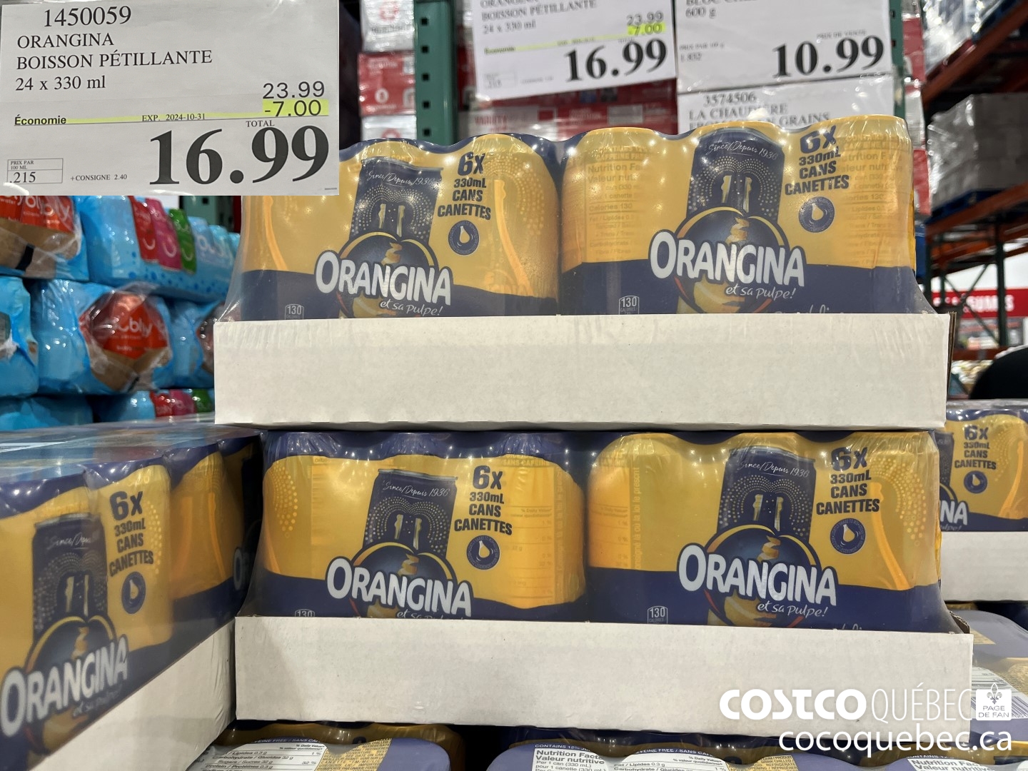 1450059 BOISSON PETILLANTE ($7.00 INSTANT SAVINGS EXPIRES ON 2024-10-31) $16.99