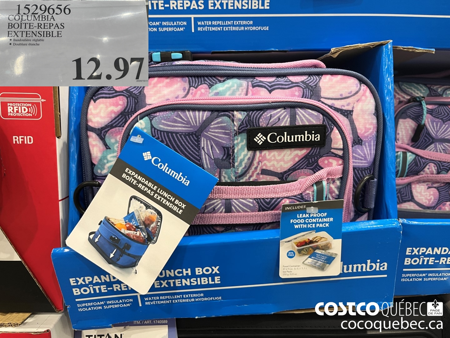 1529656 COLUMBIA BOITE-REPAS EXTENSIBLE $12.97
