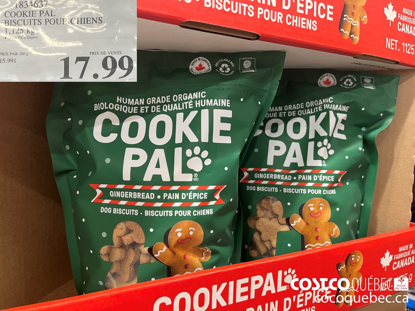 1834637 COOKIE PAL BISCUITS POUF CHIENS  $17.99