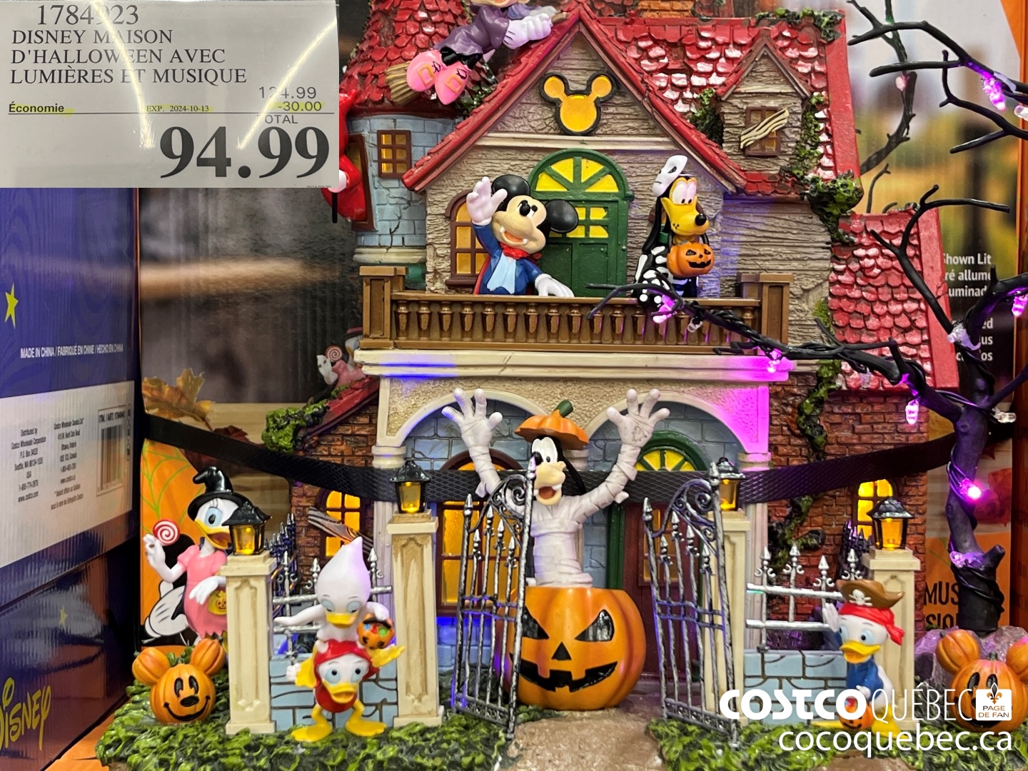 1784923 DISNEY MAISON D'HALLOWEEN AVEC LUMIERES ET MUSIQUE  ($30.00 INSTANT SAVINGS EXPIRES ON 2024-10-13) $94.99