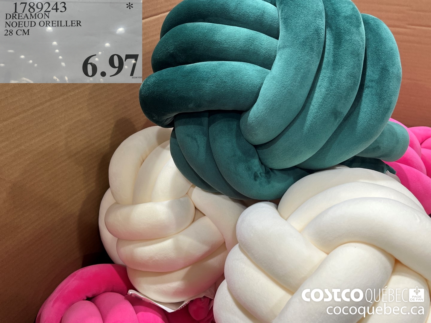 1789243 DREAMON NOEUD OREILLER 28 CM  $6.97