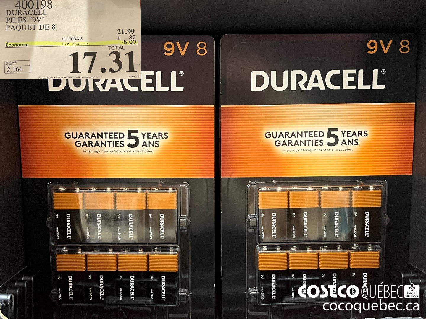 400198 DURACELL PILES 