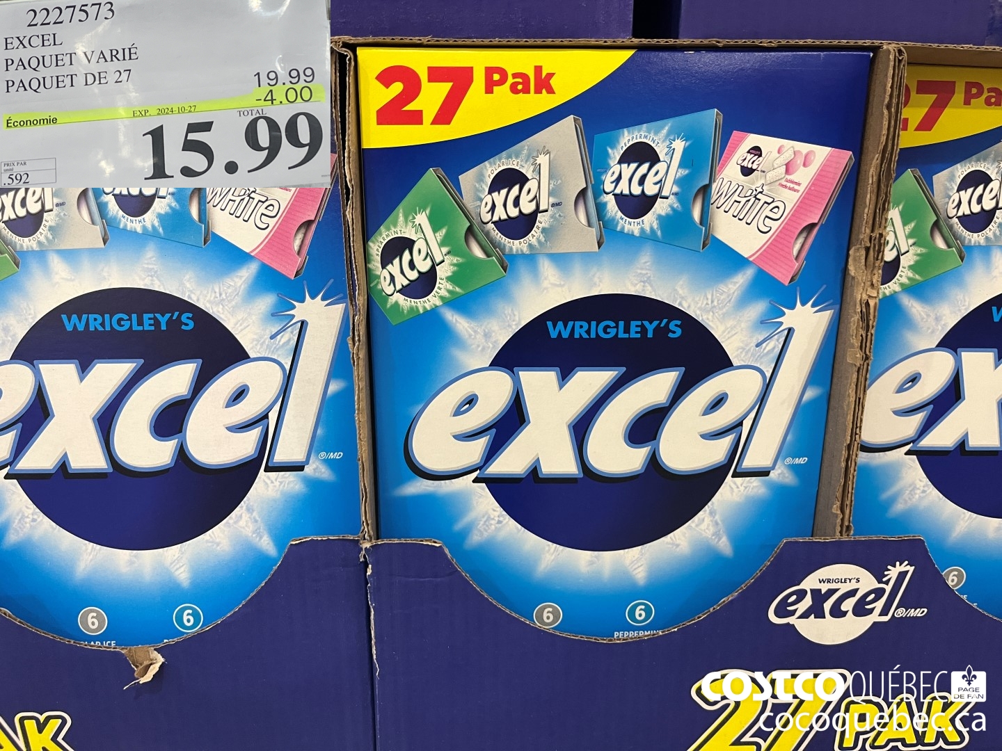 2227573 EXCEL PAQUET VARIE PAQUET DE 27  ($19.99 INSTANT SAVINGS EXPIRES ON 2024-10-27) $15.99