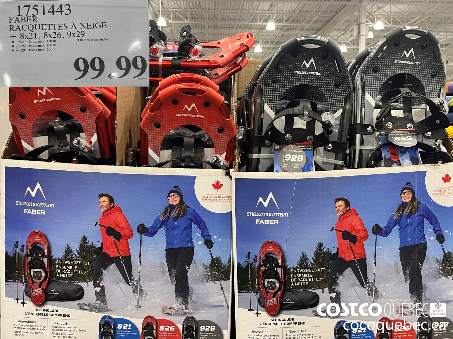 1751443 FABER RACQUETTES A NEIGE  $99.99