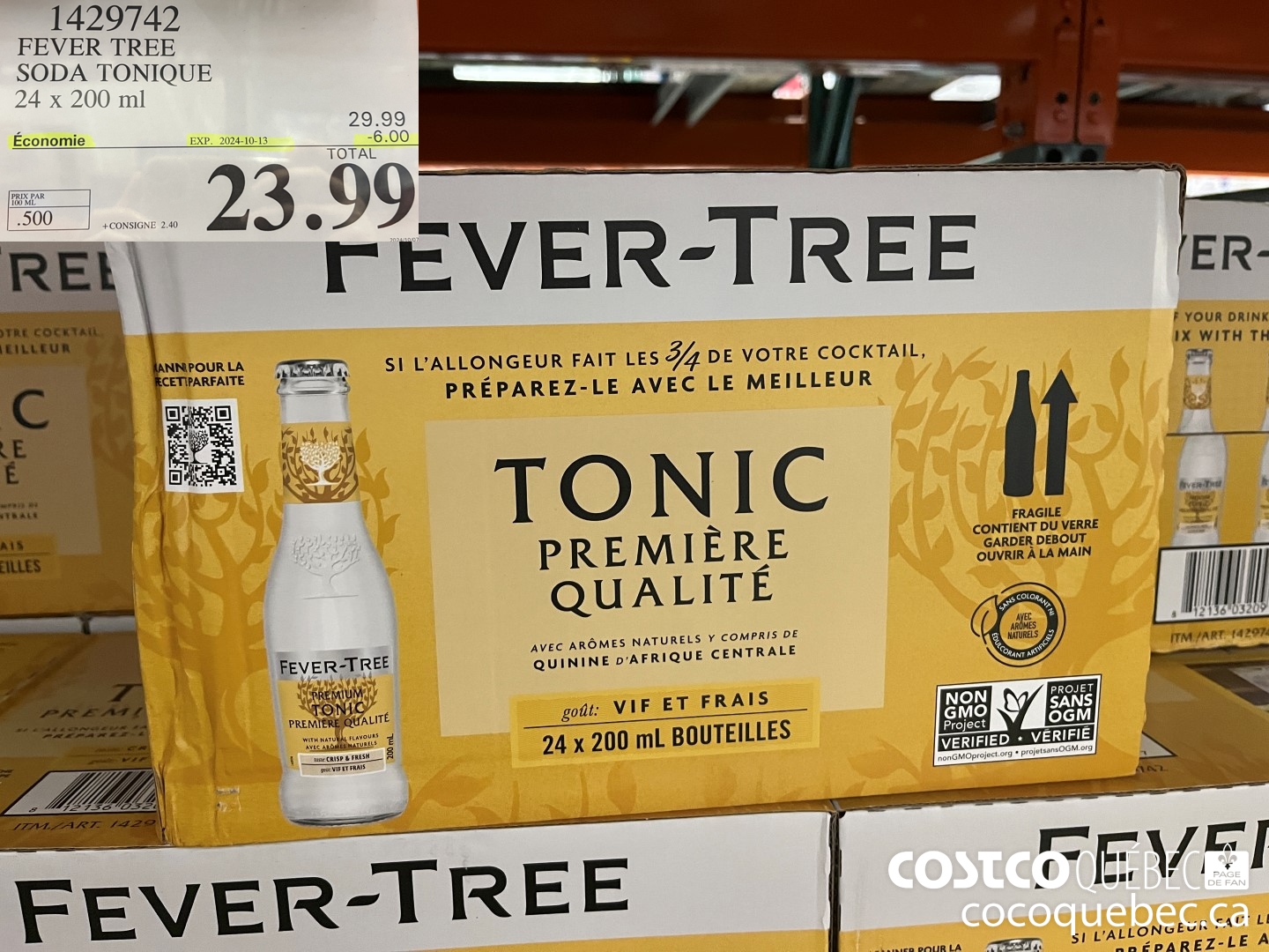1429742 FEVER TREE SODA TONIQUE  ($6.00 INSTANT SAVINGS EXPIRES ON 2024-10-13) $23.99
