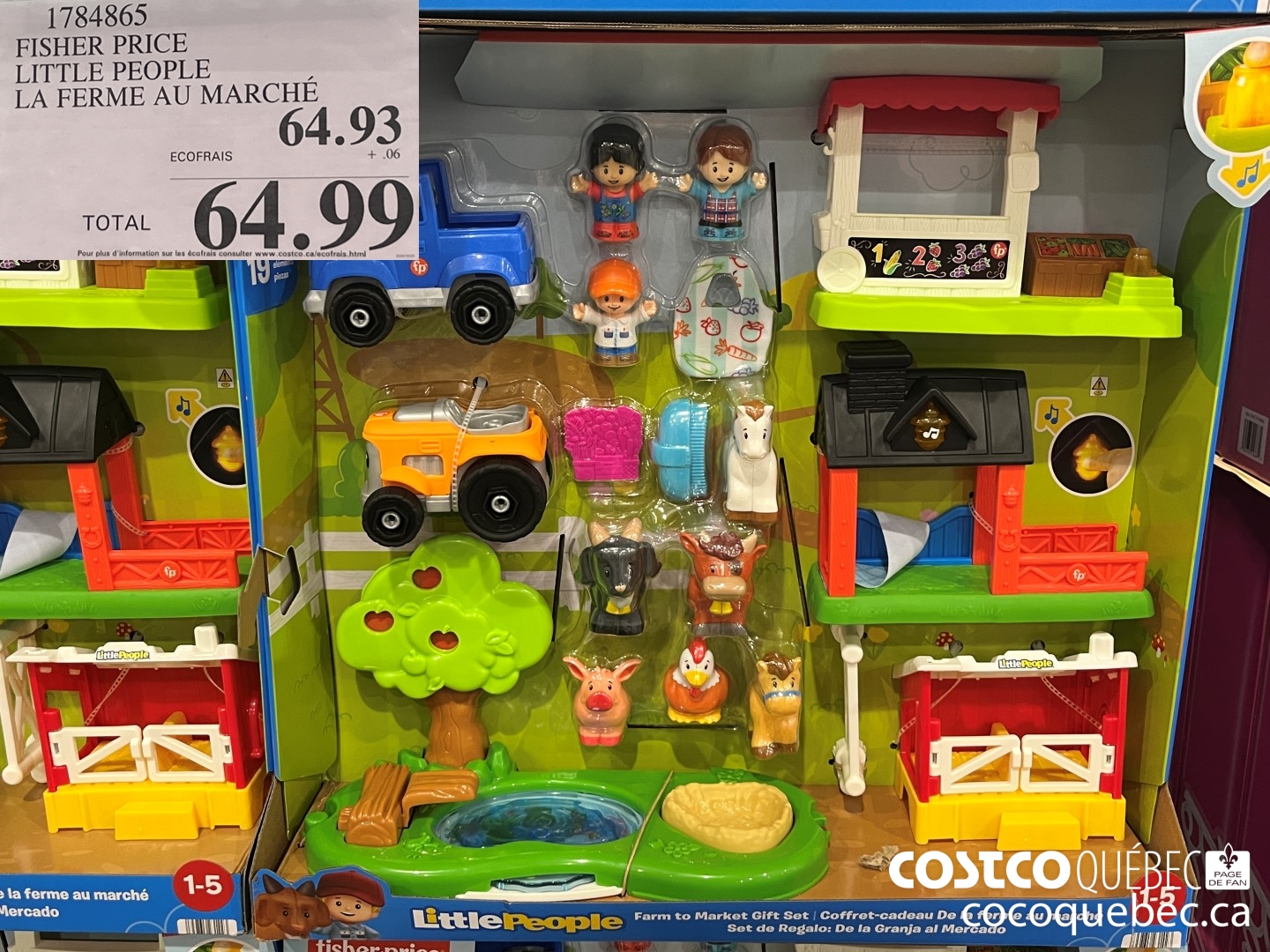 1784865 FISHER PRICE LITTLE PEOPLE LA FERME AU MARCHE  $64.99