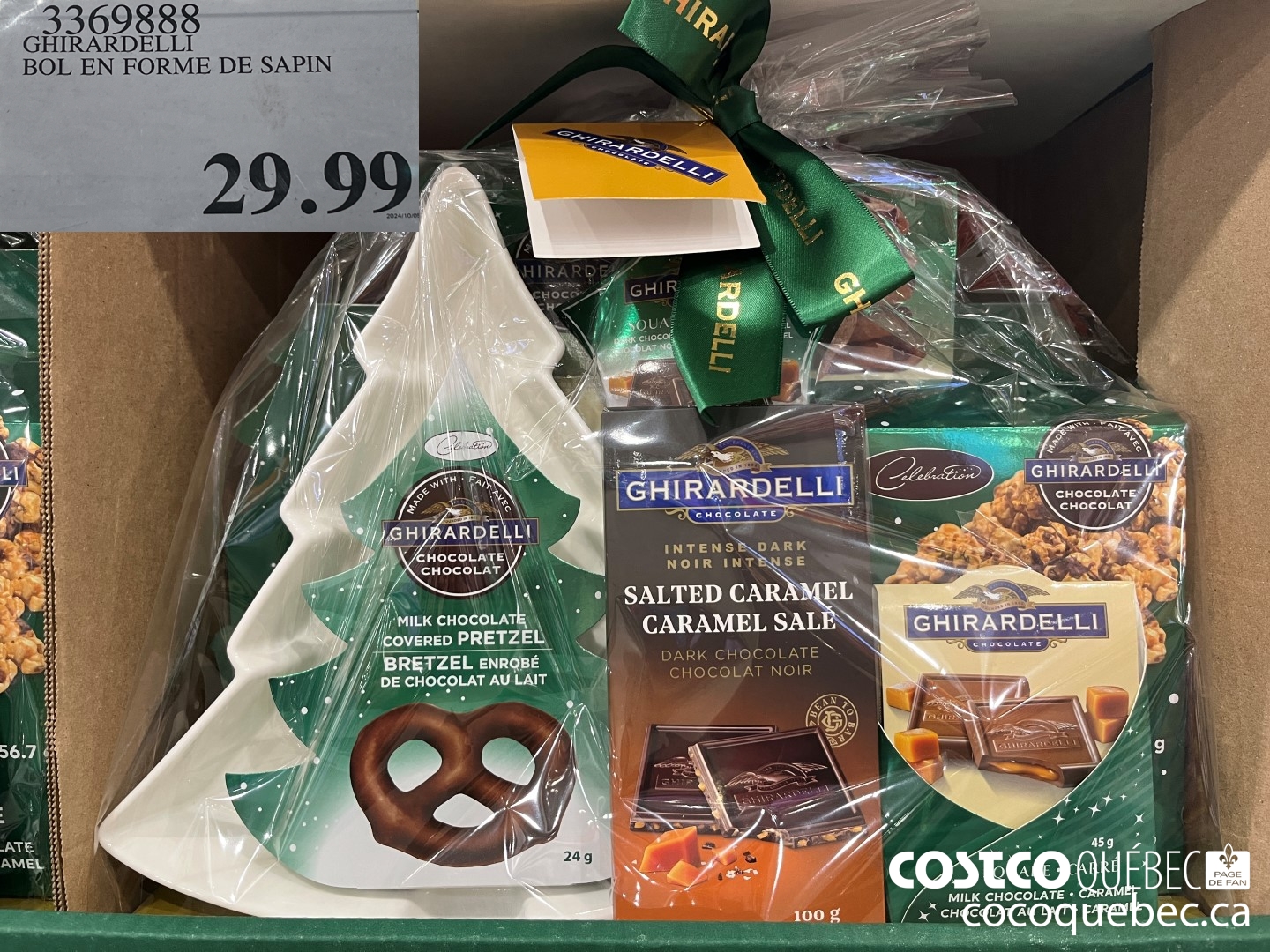 33693888 GHIRARDELLI BOL EN FORME DE SAPIN  $29.99