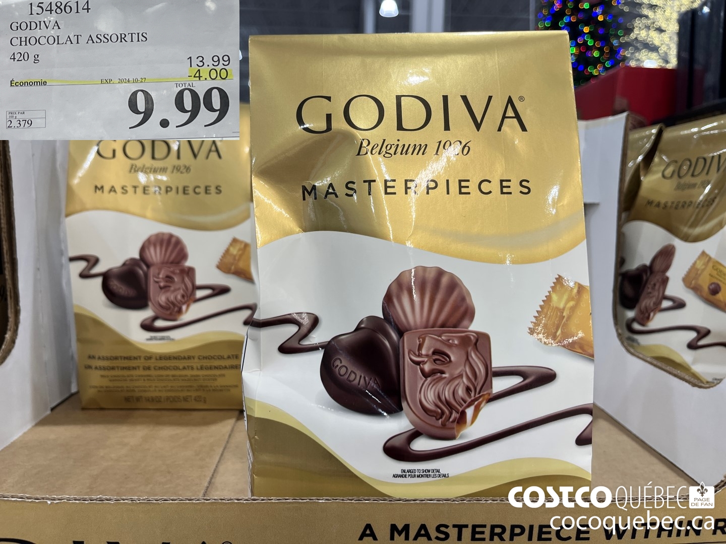 1548614 GODIVA CHOCOLAT ASSORTIS  ($4.00 INSTANT SAVINGS EXPIRES ON 2024-10-27) $9.99