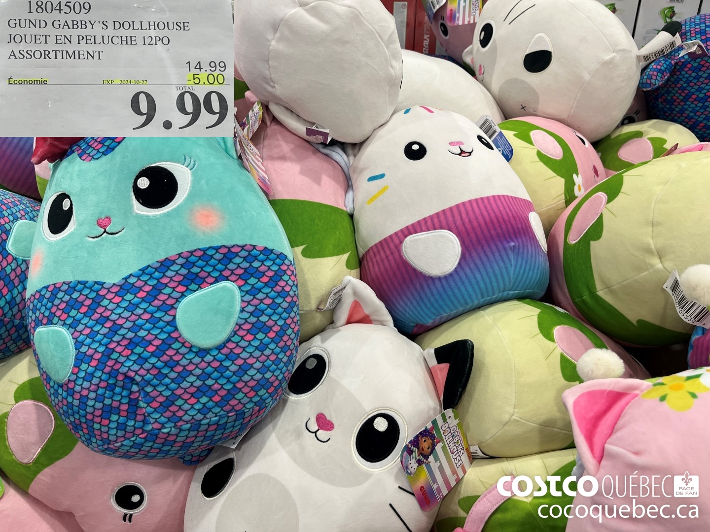 1804509 GUND GABBY'S DOLLHOUSE JOUET EN PELUCHE  ($5.00 INSTANT SAVINGS EXPIRES ON 2024-09-27) $9.99