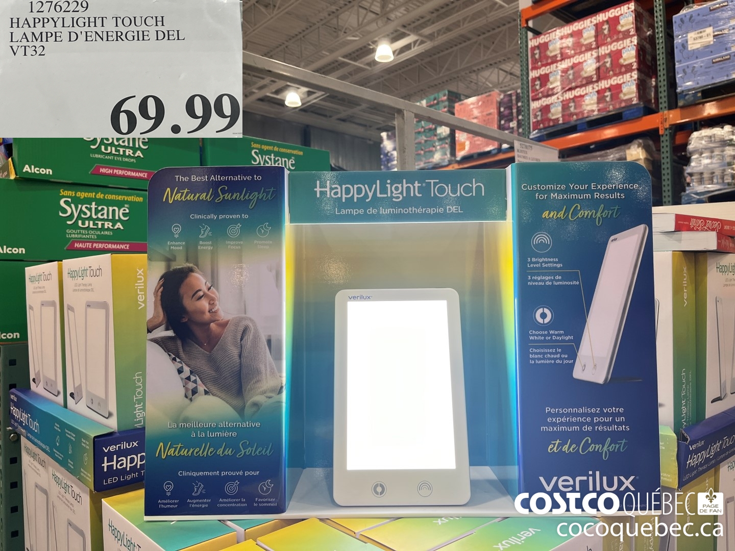 1276229 HAPPYLIGHT TOUCH LAMPE D'ENERGIE DEL  $69.99