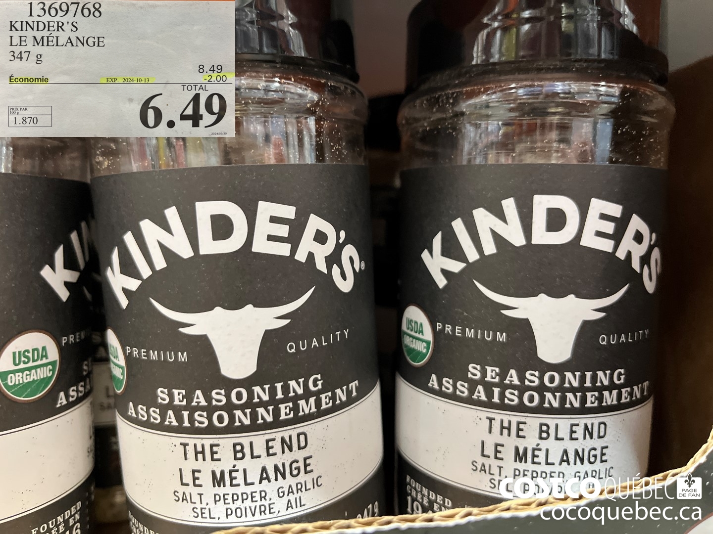 1369768 KINDER'S LE MELANGE  ($2.00 INSTANT SAVINGS EXPIRES ON 2024-10-13) $6.49