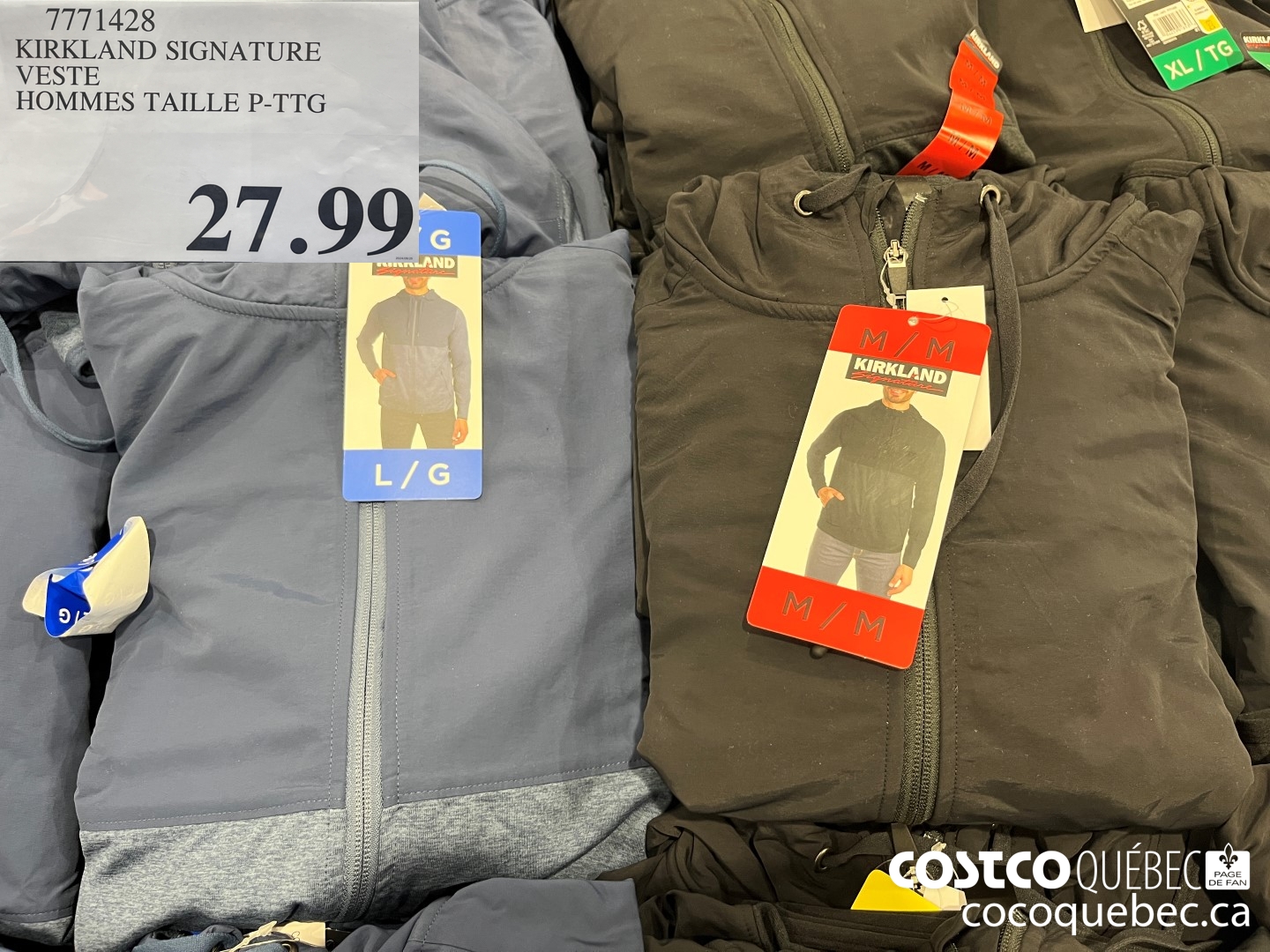 71771428 KIRKLAND SIGNATURE VESTE HOMMES TAILLE P-TTG  $27.99