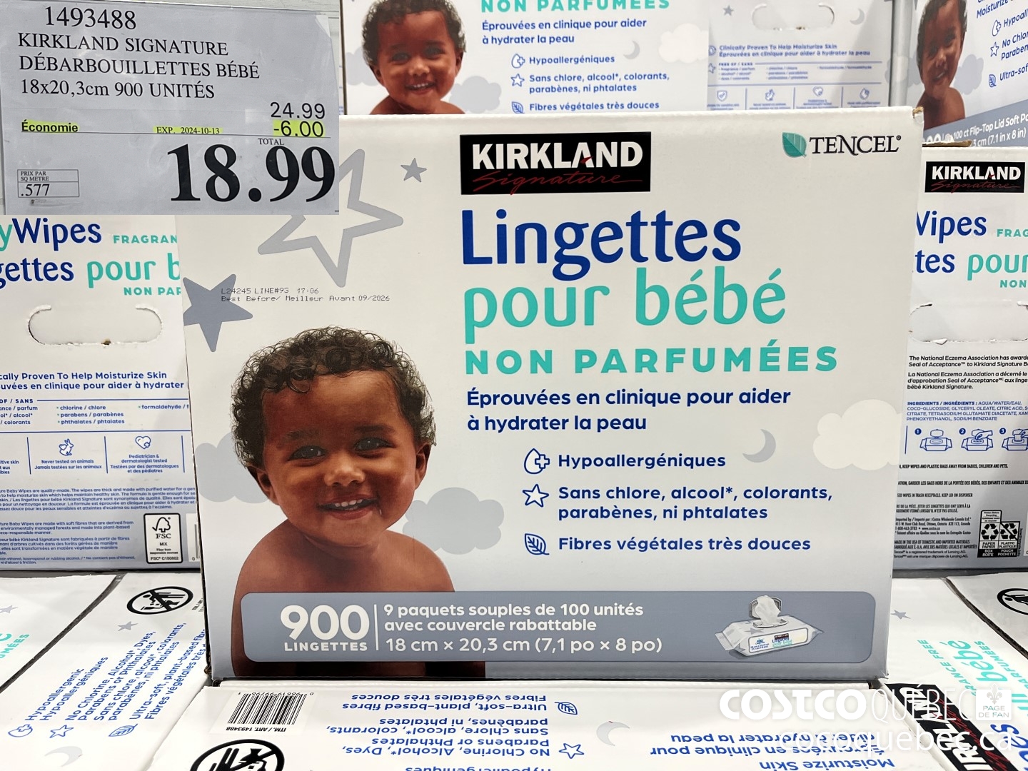 1493488 KIRKLAND SIGNATURE DEBARBOUILLETTES BEBE ($6.00 INSTANT SAVINGS EXPIRES ON 2024-10-13) $18.99