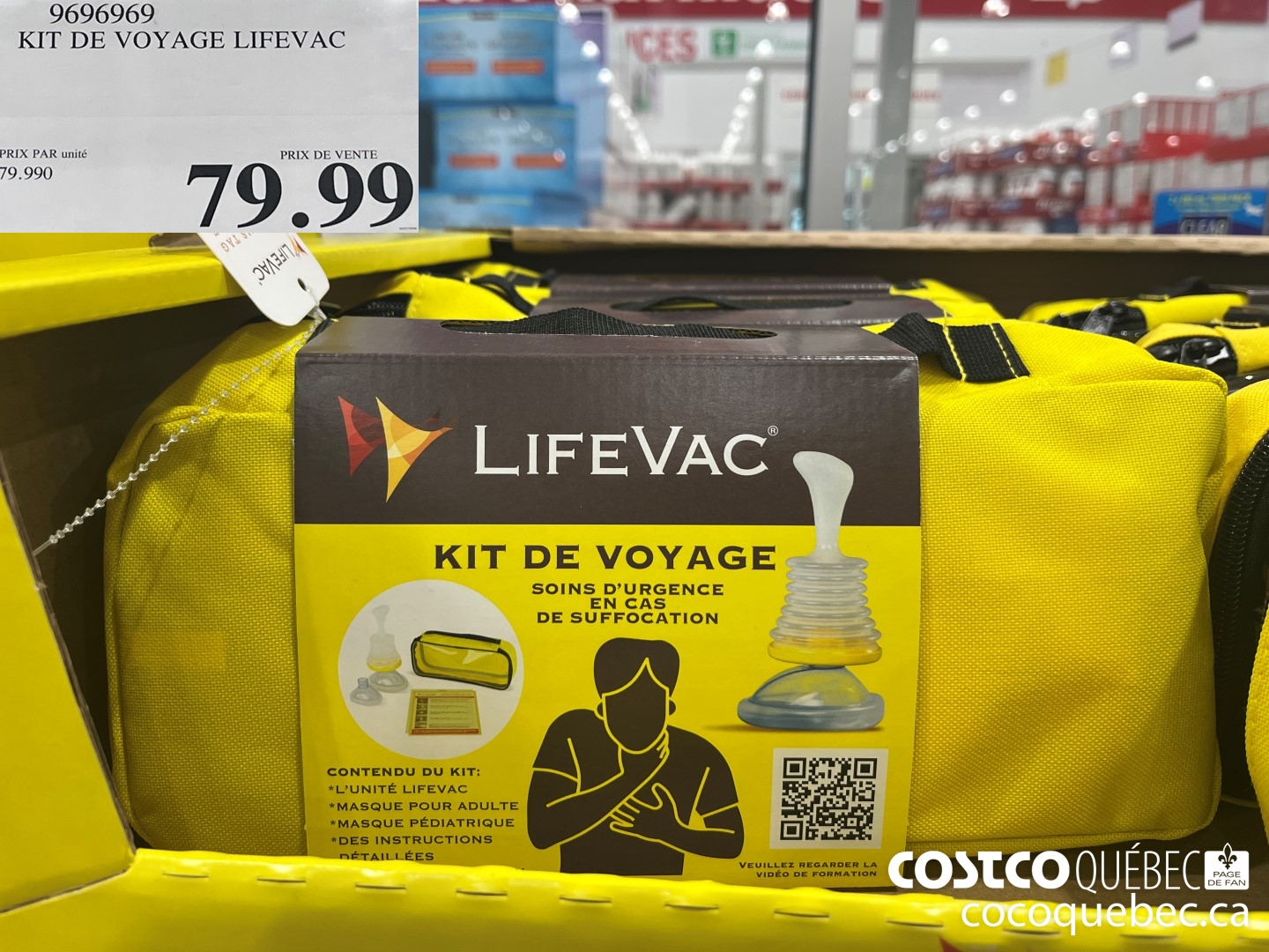 9696969 KIT DE VOYAGE LIFEVAC  $79.99