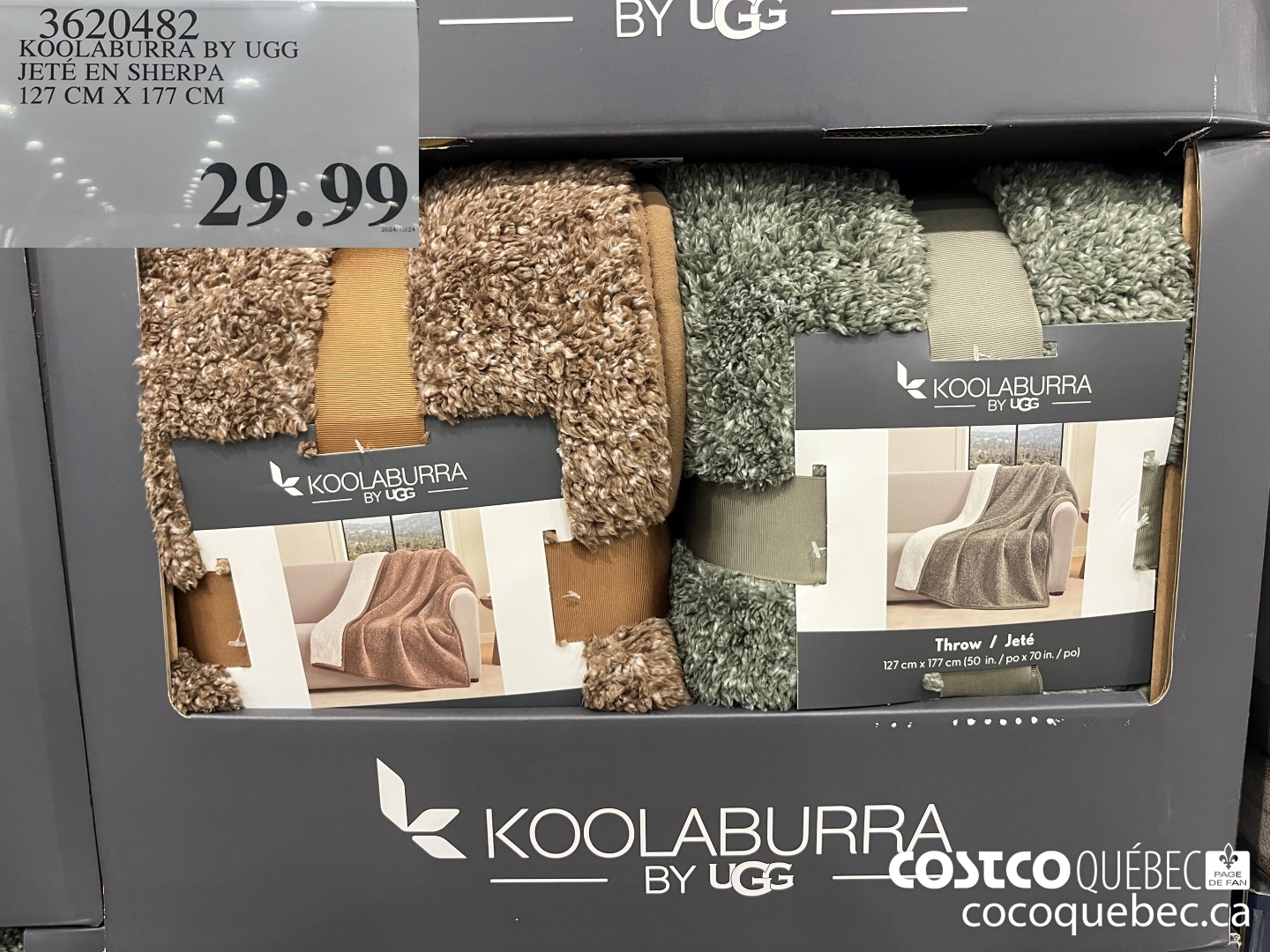 3620482 KOOLABURRA BY UGG JETE EN SHERPA  $29.99