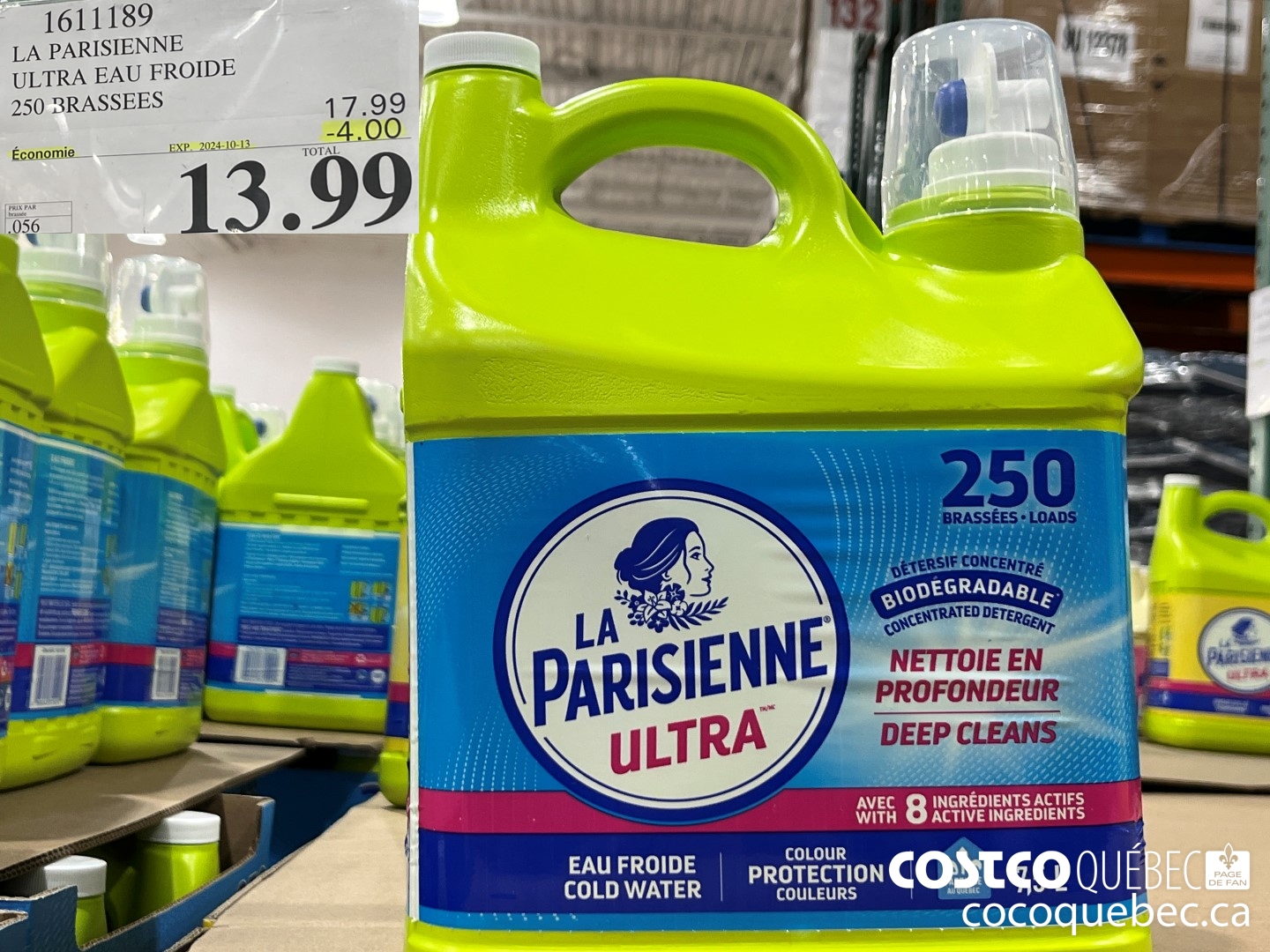 1611189 LA PARISIENNE ULTRA EAU FROIDE 250 BRASSEES  ($4.00 INSTANT SAVINGS EXPIRES ON 2024-10-13) $13.99