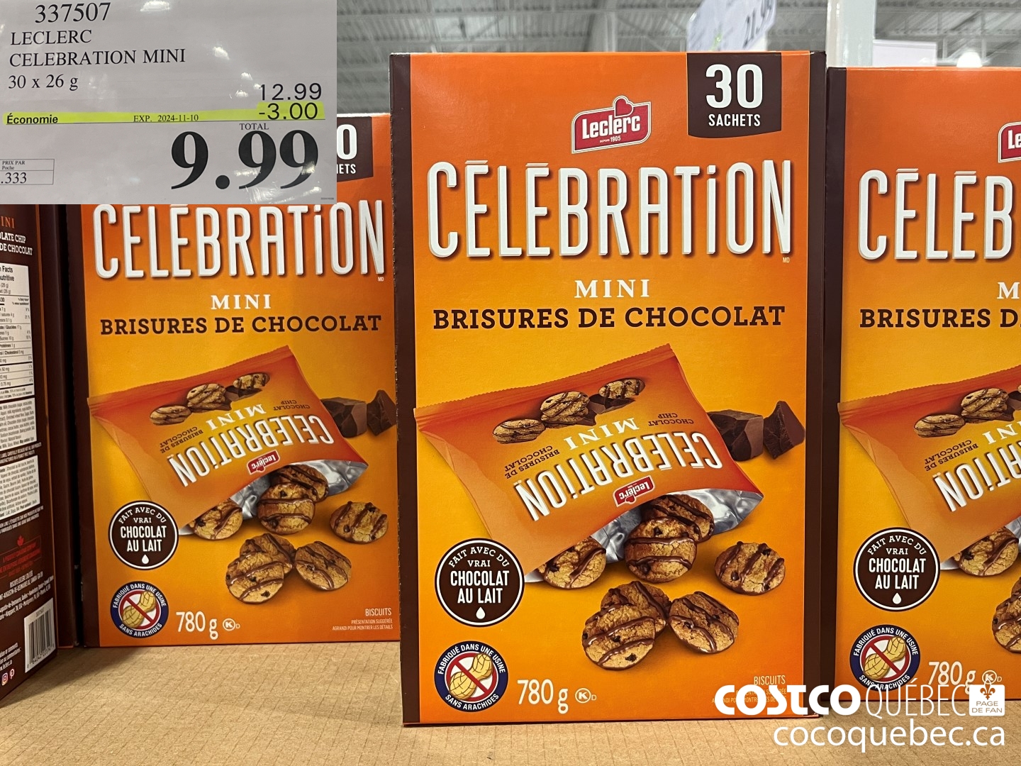 337507 LECLERC CELEBRATION MINI 30 x 26g  ($3.00 INSTANT SAVINGS EXPIRES ON 2024-11-10) $9.99