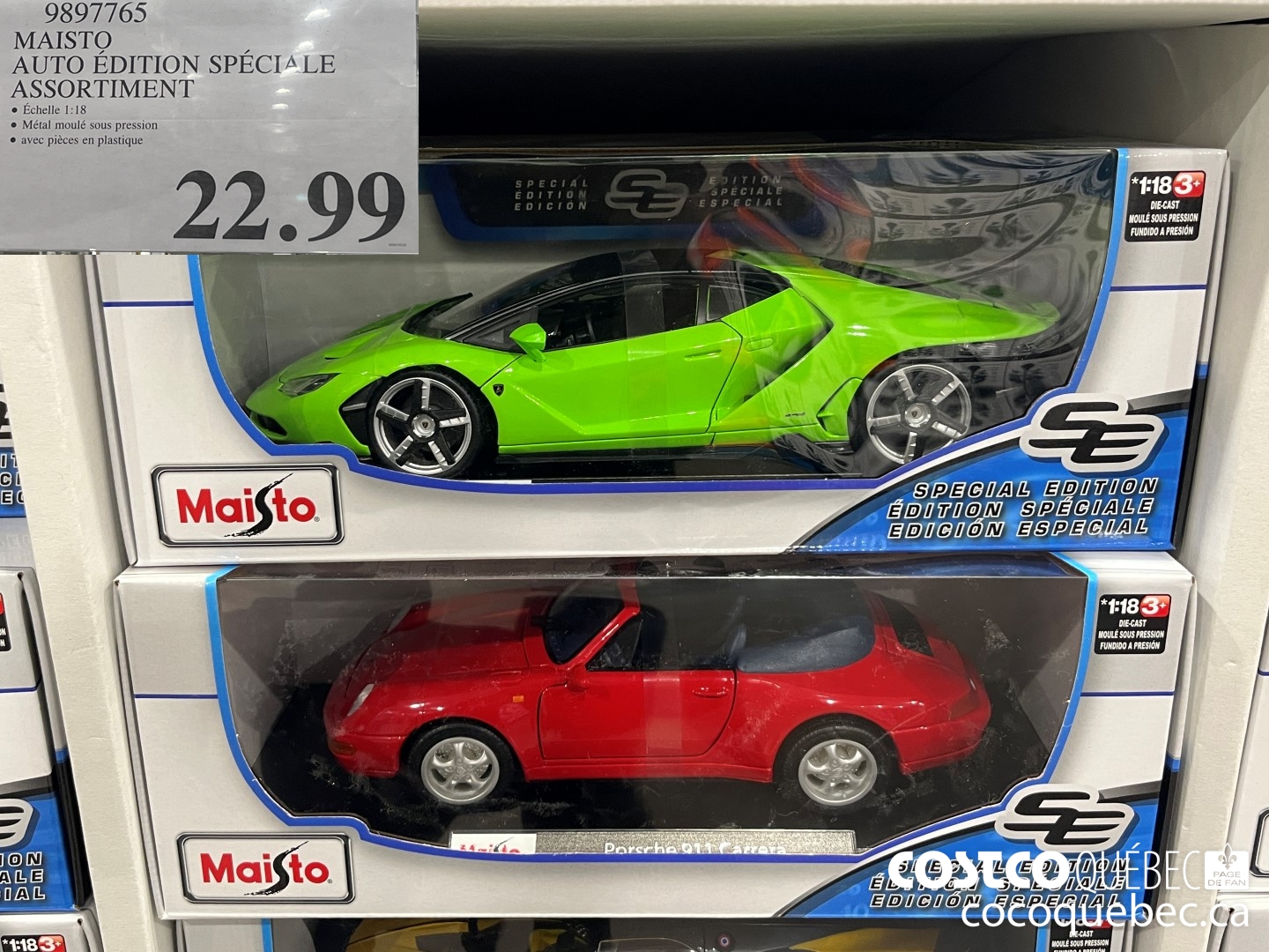 9897765 MAISTO AUTO EDITION SPECIALE ECHELLE 1:18 $22.99