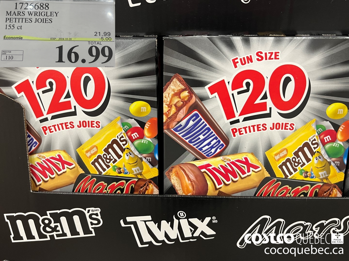 1726688 MARS WRIGLEY PETITES JOIES 1.76 kg ($5.00 INSTANT SAVINGS EXPIRES ON 2024-10-20) $16.99