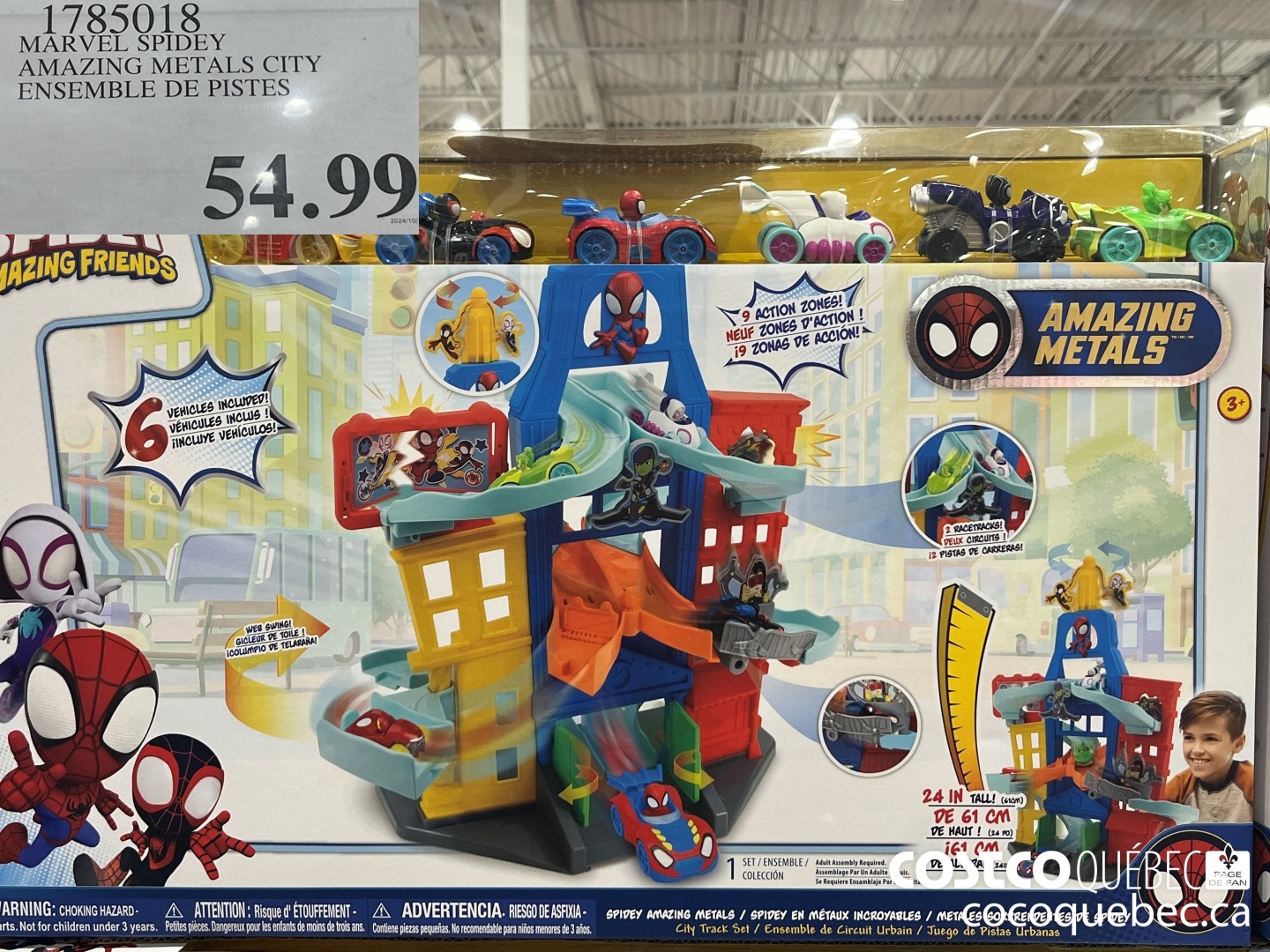 1785018 MARVEL SPIDEY AMAZING METALS CITY ENSEMBLE DE PISTES  $54.99