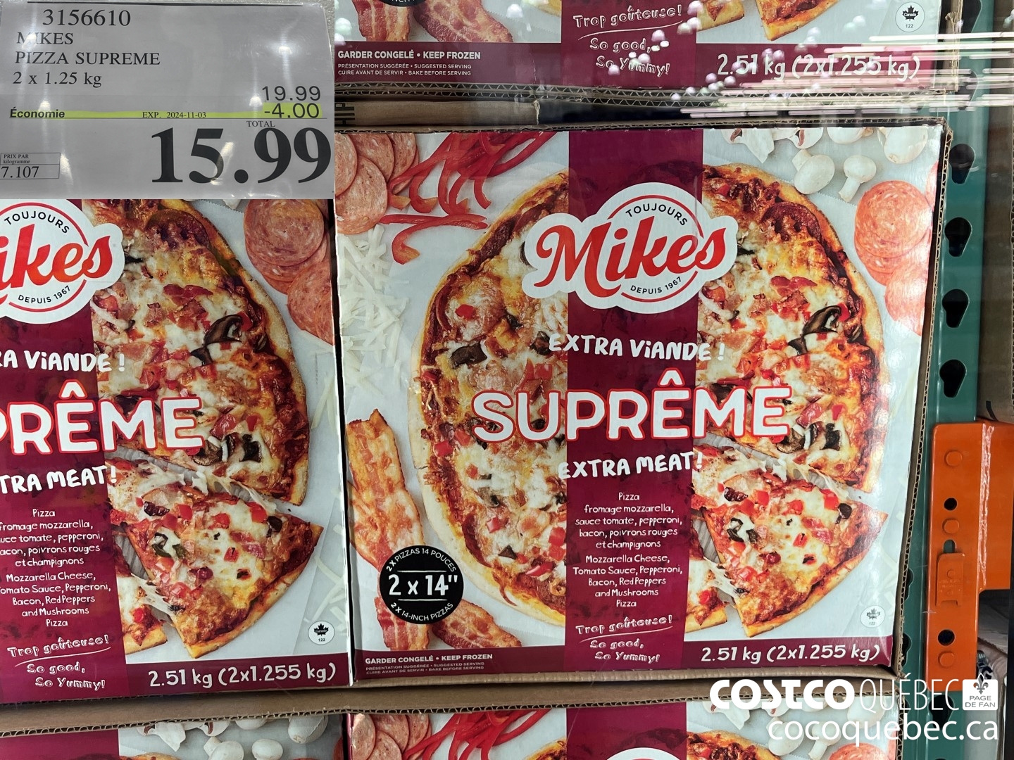 3156610 MIKES PiZZA SUPREME  ($4.00 INSTANT SAVINGS EXPIRES ON 2024-11-03) $15.99