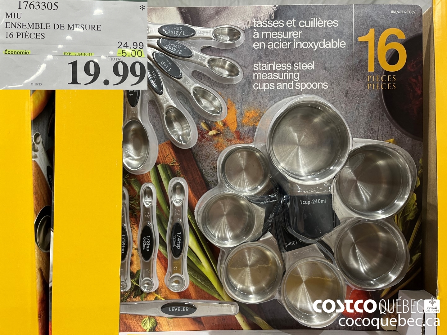 1763305 MIU ENSEMBLE vi; MESURE 16 PIECES  $26.99