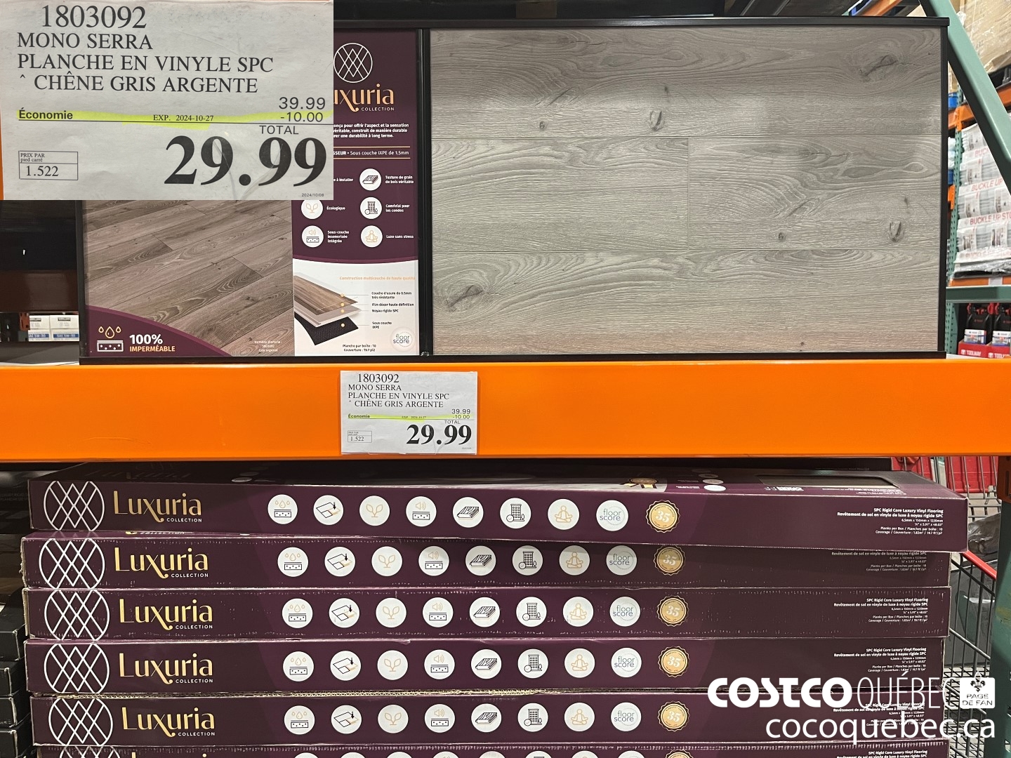 1803092 MONO SERRA PLANCHE EN VINYLE SPC ($10.00 INSTANT SAVINGS EXPIRES ON 2024-10-27) $29.99