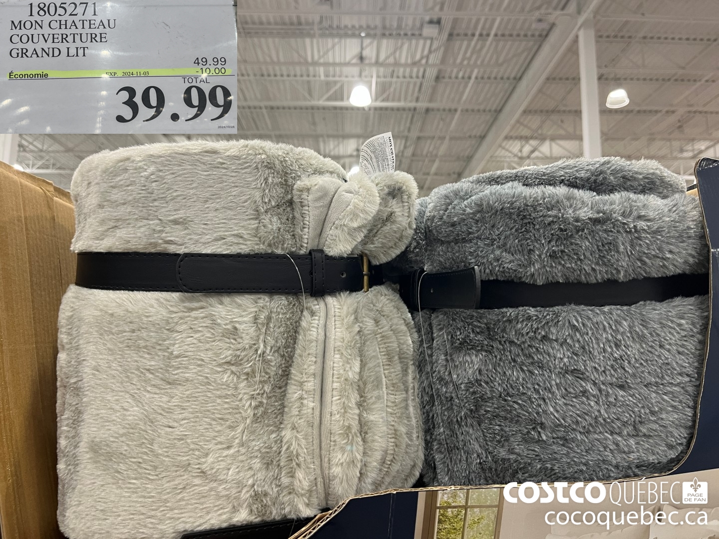 1805271 MON CHATEAU COUVERTURE GRAND LIT  ($10.00 INSTANT SAVINGS EXPIRES ON 2024-11-03) $39.99