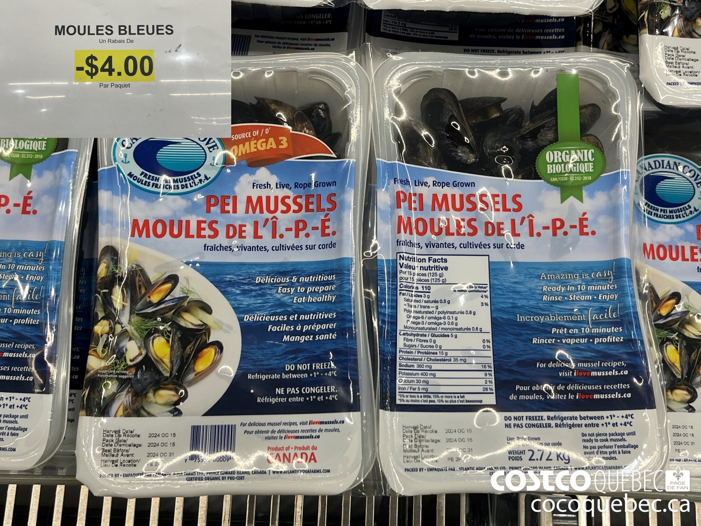 18747 MOULES BLEUES  ($4.00 INSTANT SAVINGS)