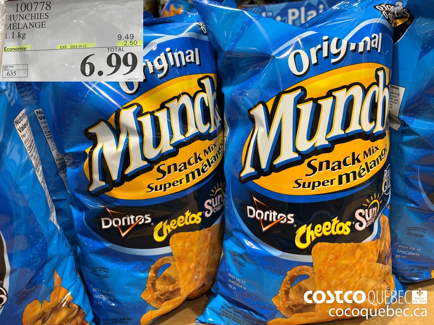 100778 MUNCHIES  ($2.50 INSTANT SAVINGS EXPIRES ON 2024-10-13) $6.99