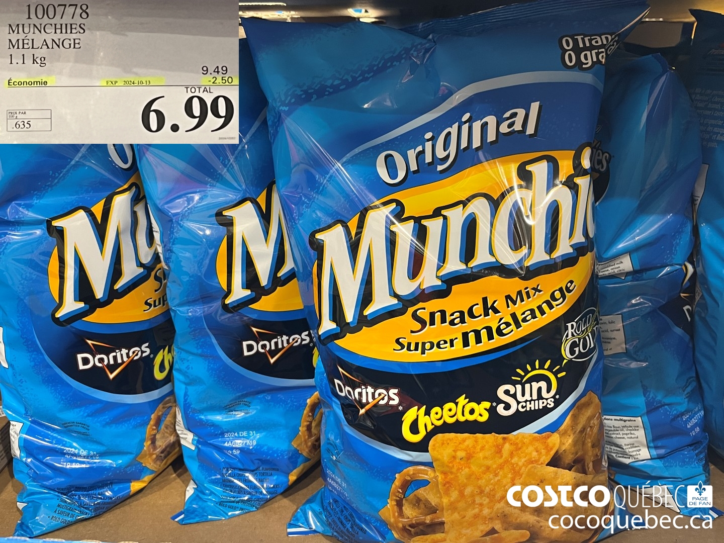 100778 MUNCHIES  ($2.50 INSTANT SAVINGS EXPIRES ON 2024-10-13) $6.99