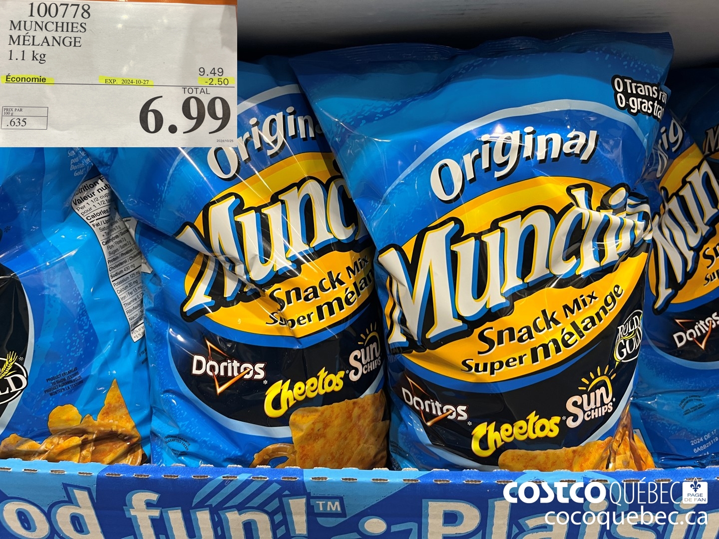 100778 MUNCHIES  ($2.50 INSTANT SAVINGS EXPIRES ON 2024-10-27) $6.99