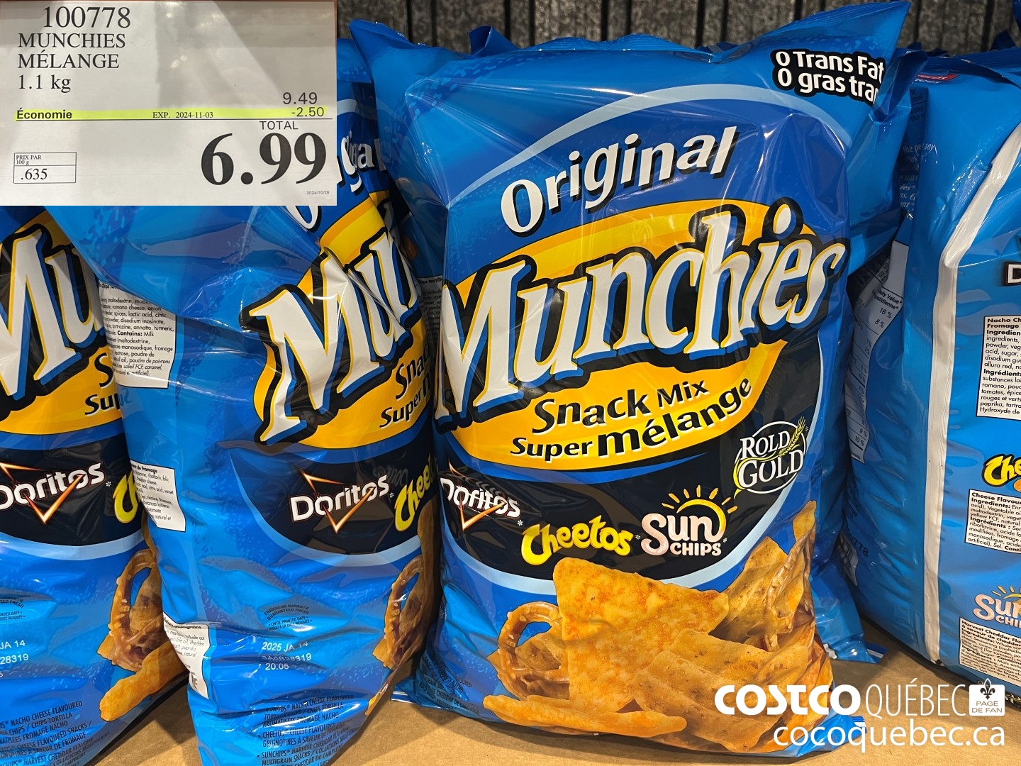 100778 MUNCHIES  ($2.50 INSTANT SAVINGS EXPIRES ON 2024-11-03) $6.99