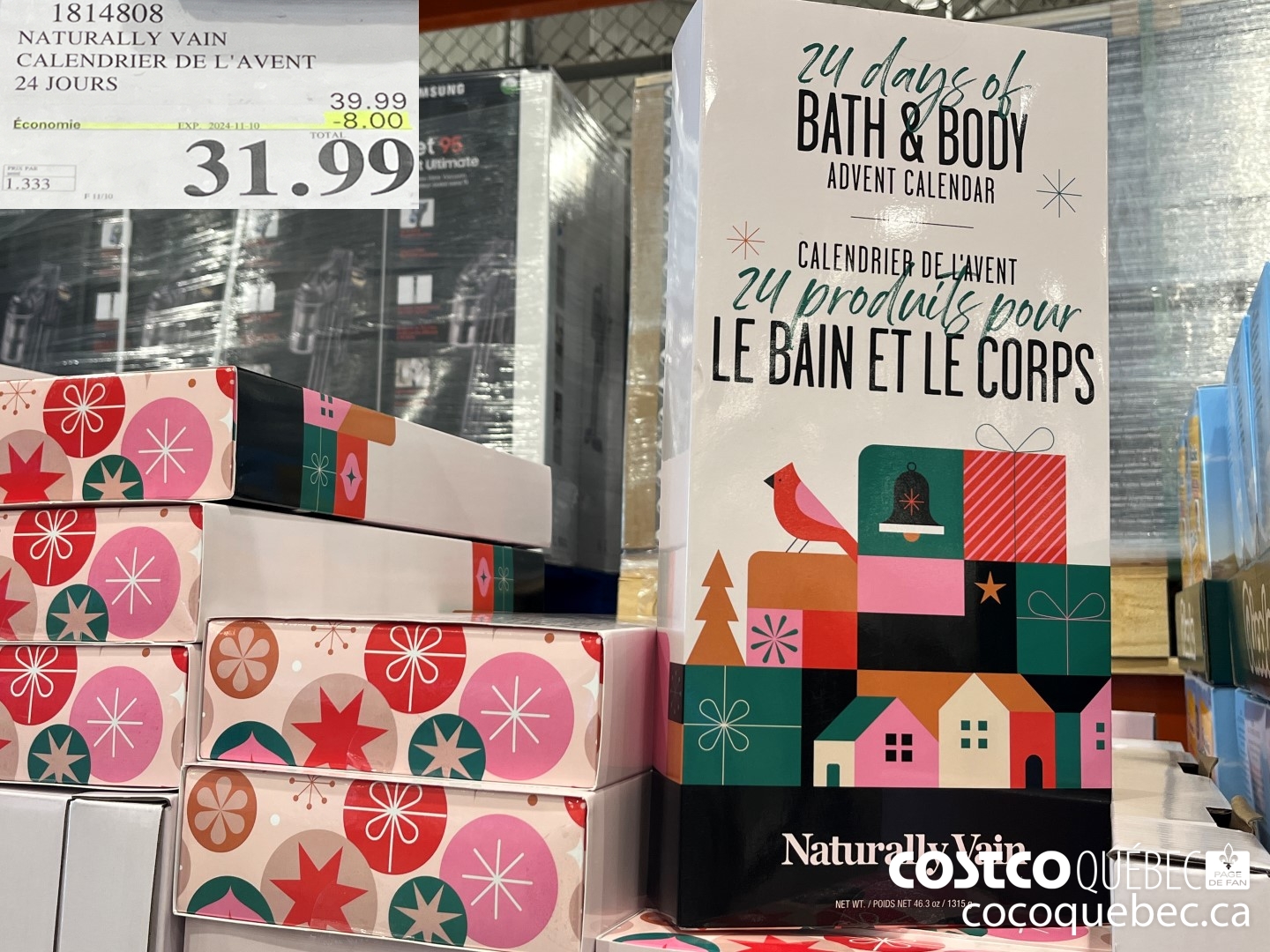 1814908 NATURALLY VAIN CALENDRIER DE L'AVENT 24 JOURS  ($8.00 INSTANT SAVINGS EXPIRES ON 2024-11-10) $31.99