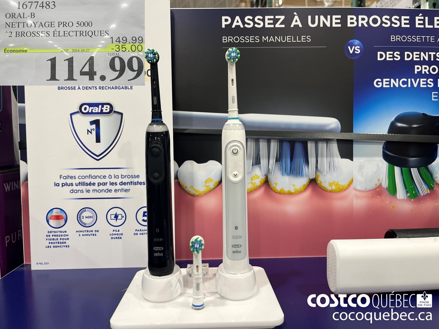 1677483 NEI TOYAGE PRO 5000 2 BROSSES ELECTRIQUES, ($35.00 INSTANT SAVINGS EXPIRES ON 2023-12-17) $114.99