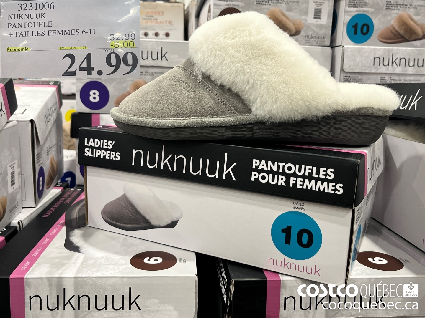 3231006 NUKNUUK PANTOUFLE TAILLES FEMMES 6-11  ($8.00 INSTANT SAVINGS EXPIRES ON 2024-10-27) $24.99