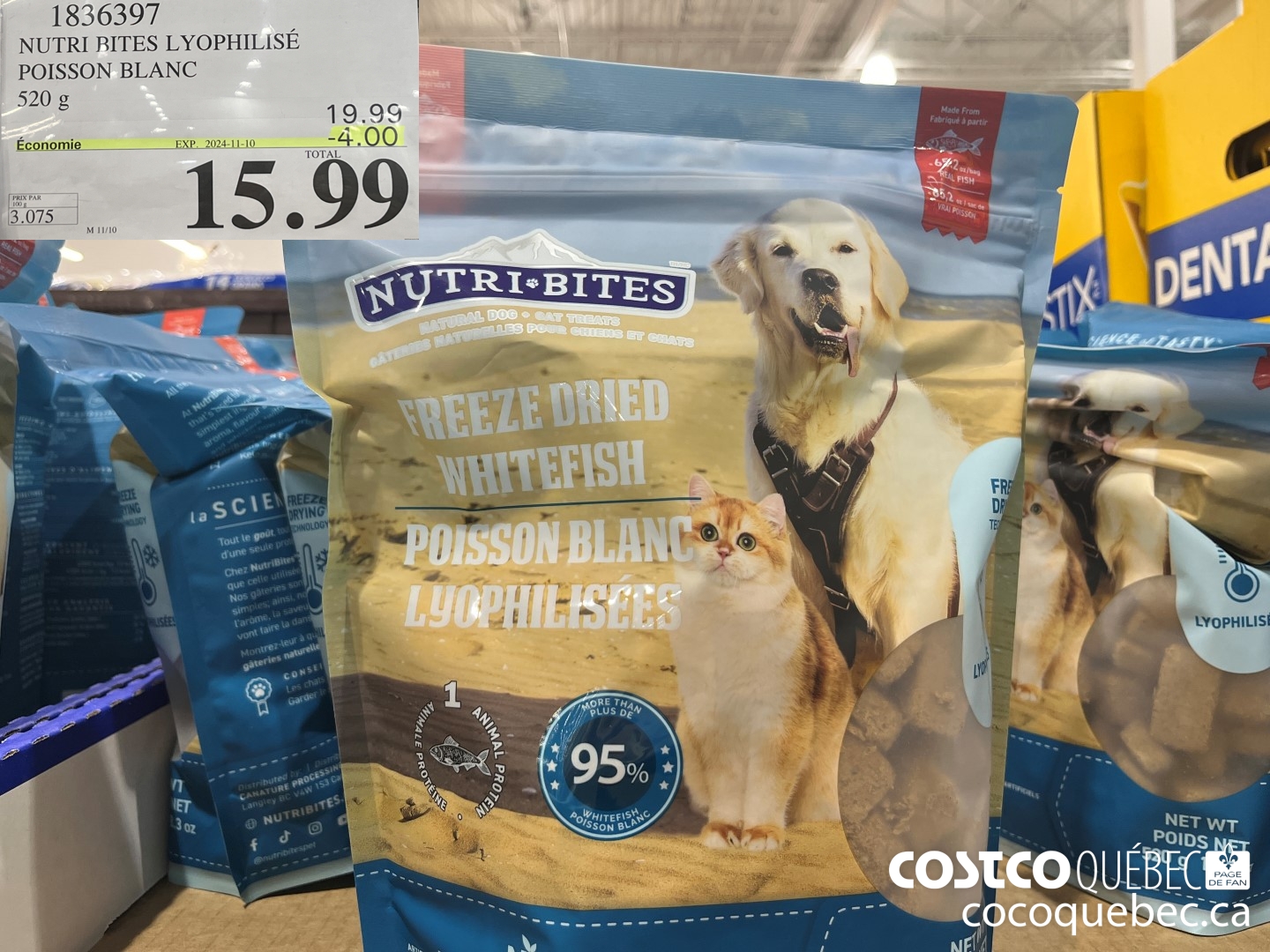 1836397 NUTRI BITES LYOPHILISE POISSON BLANC  ($4.00 INSTANT SAVINGS EXPIRES ON 2024-11-10) $15.99