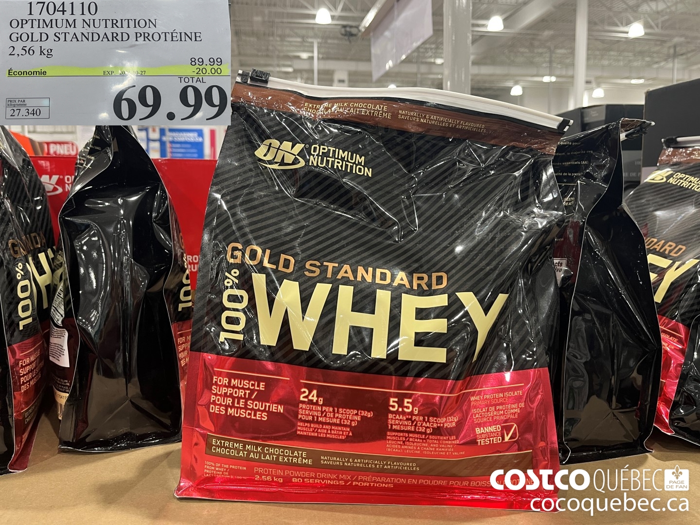 1704110 OPTIMUM NUTRITION GOLD STANDARD PROTE!NE  ($20.00 INSTANT SAVINGS EXPIRES ON 2024-10-27) $69.99
