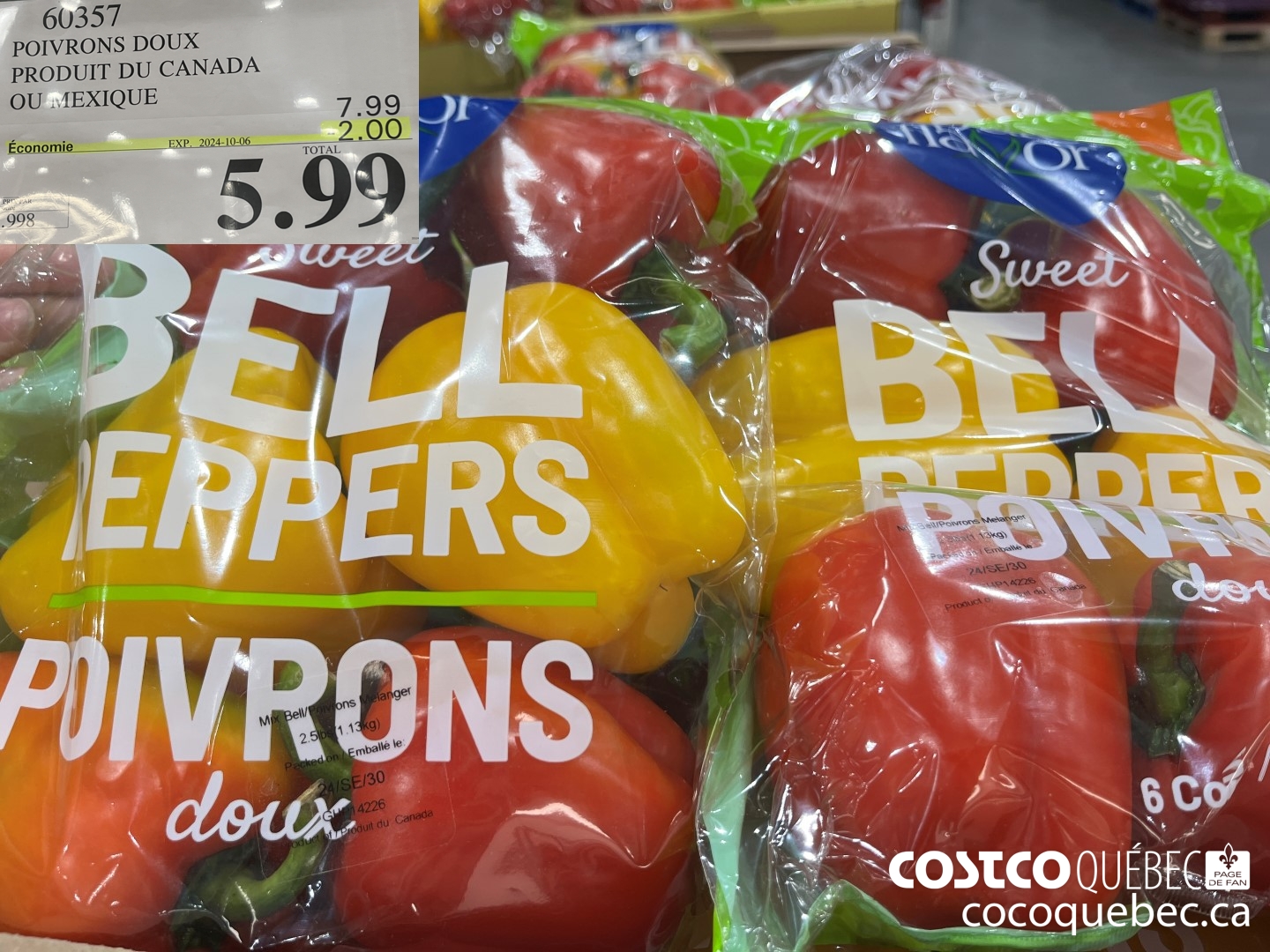 60357 POIVRONS DOUX ($2.00 INSTANT SAVINGS EXPIRES ON 2024-10-06) $5.99