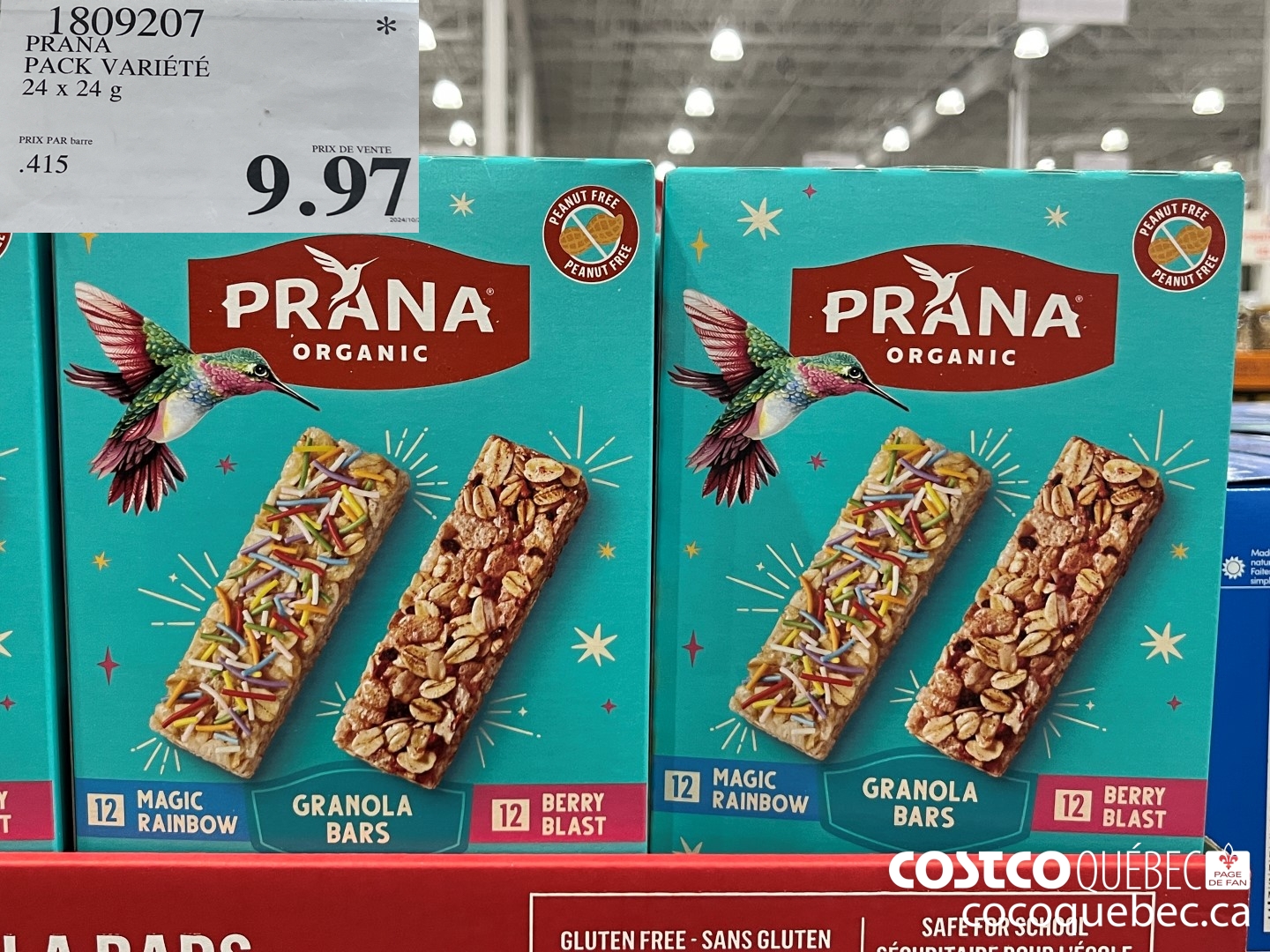 1809207 PRANA PACK VARIETE 24 x 24 g  $9.97