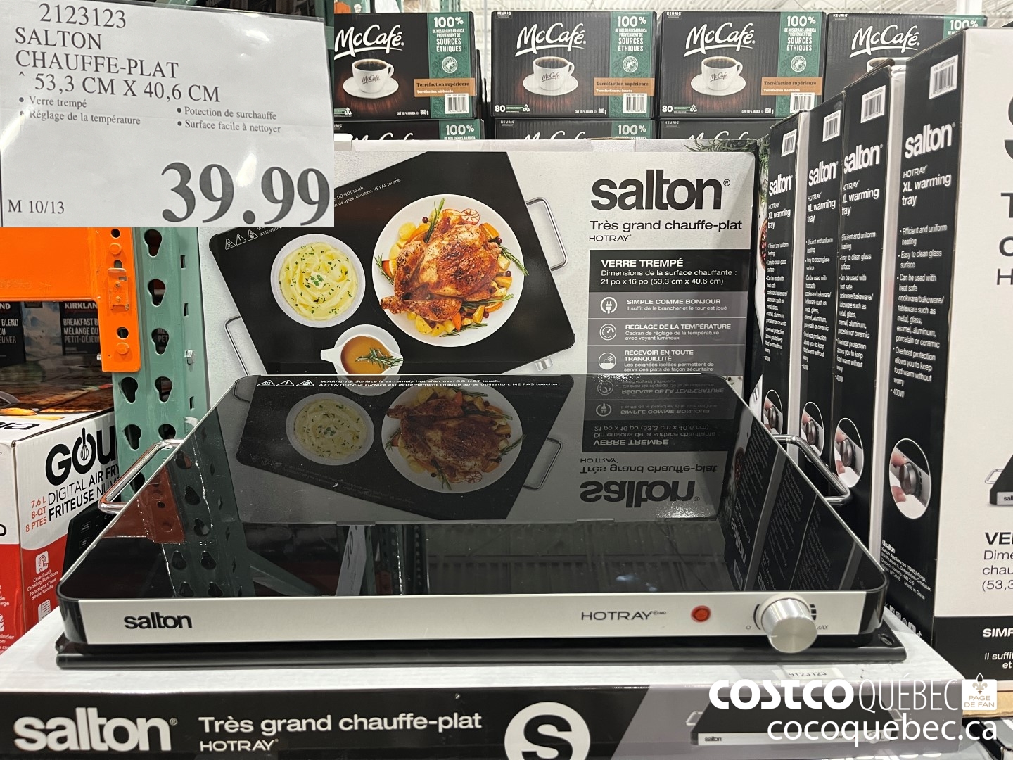 2123193 SALTON CHAUFFE-PLAT  $39.99