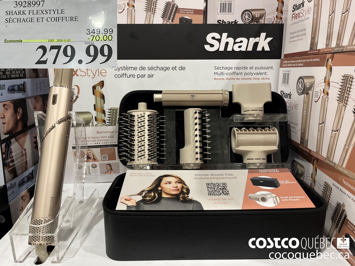 3928997 SHARK FLEXSTYLE | SECHAGE ET COIFFURE  ($70.00 INSTANT SAVINGS EXPIRES ON 2024-11-03) $349.99