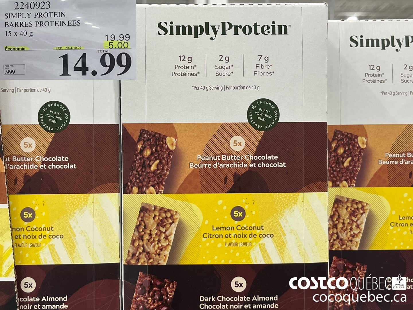 2240923 SIMPLY PROTEIN  ($4.00 INSTANT SAVINGS EXPIRES ON 2024-10-27) $14.99