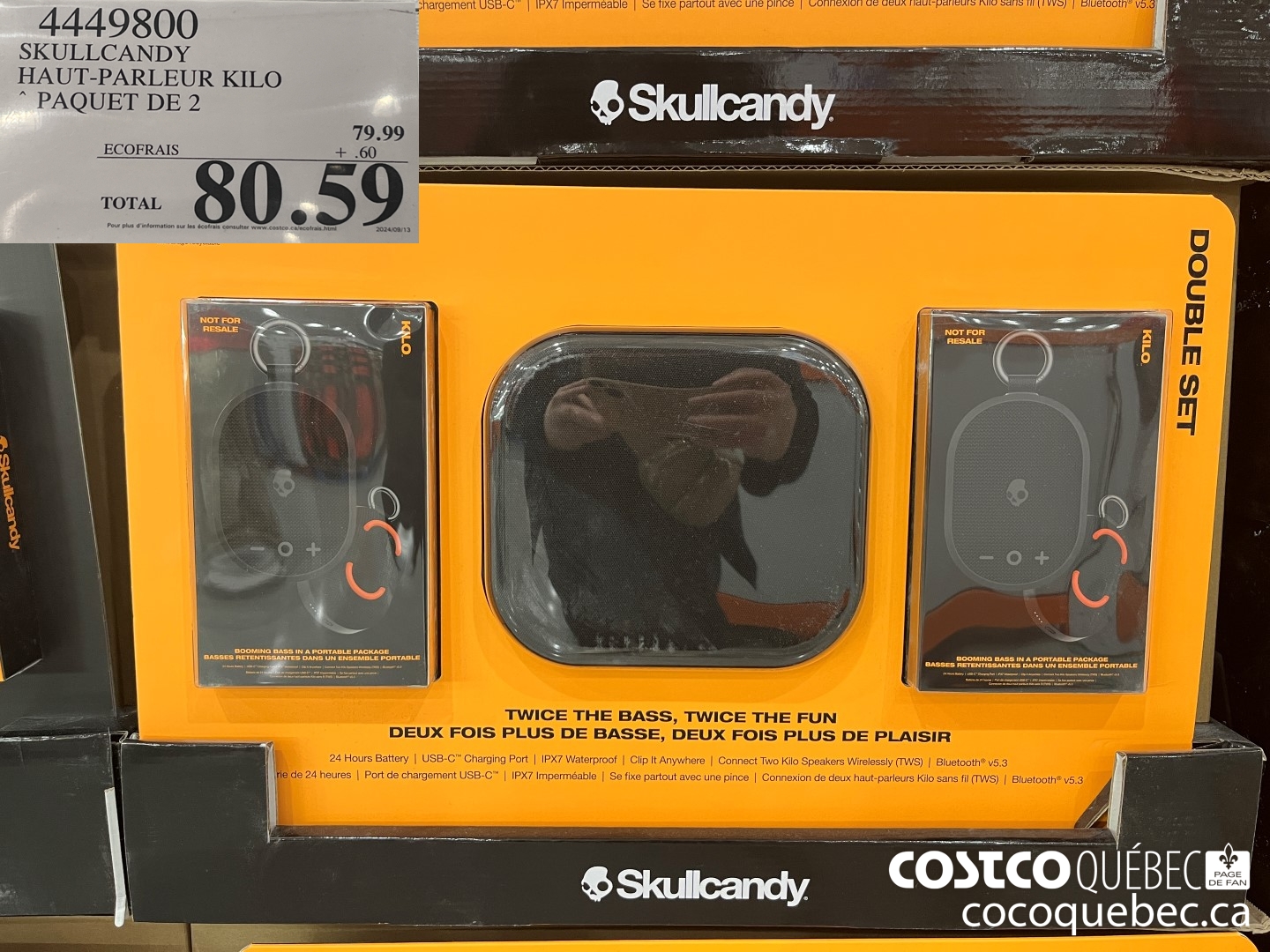 4449800 SKULLCANDY HAUT-PARLEUR KILO * PAQUET DE 2  $80.59