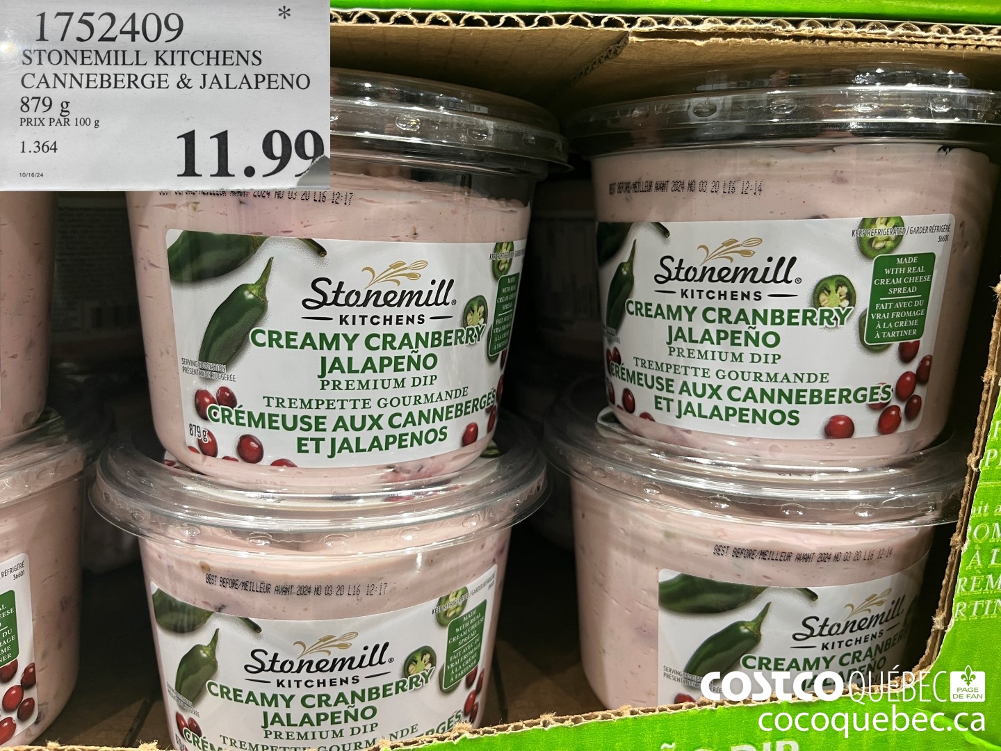 1752409 STONEMILL KITCHENS CANNEBERGE & JALAPENO 879 \g  $11.99